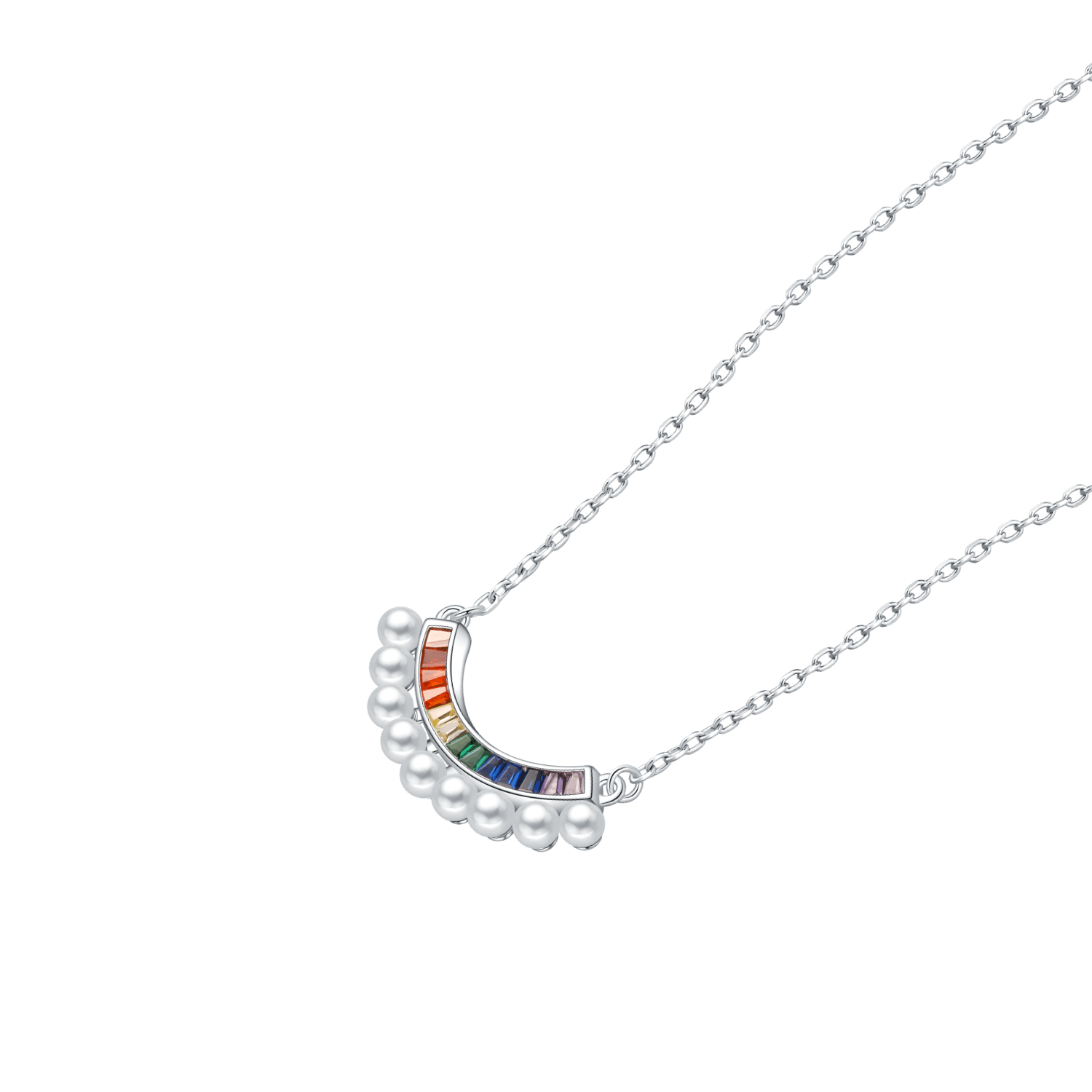Rainbow Pendant Necklace