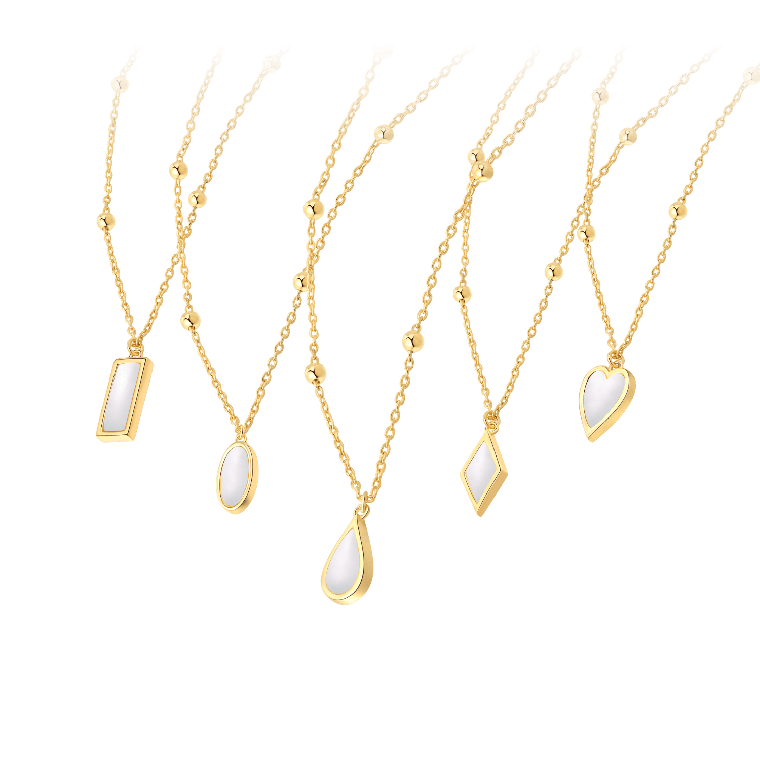 Little Golden Beans Pendant Necklace
