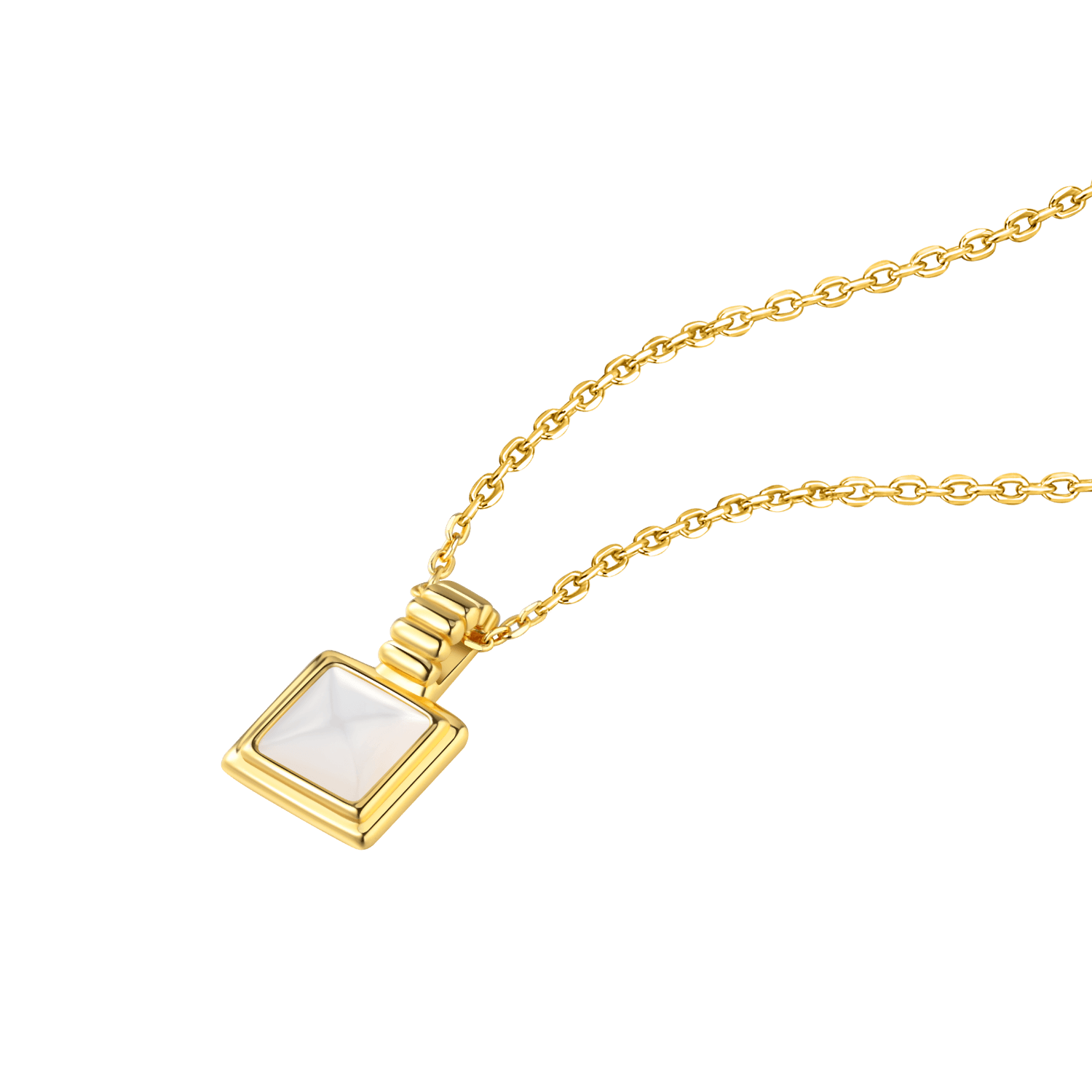 Porcelain Tile Pendant Necklace