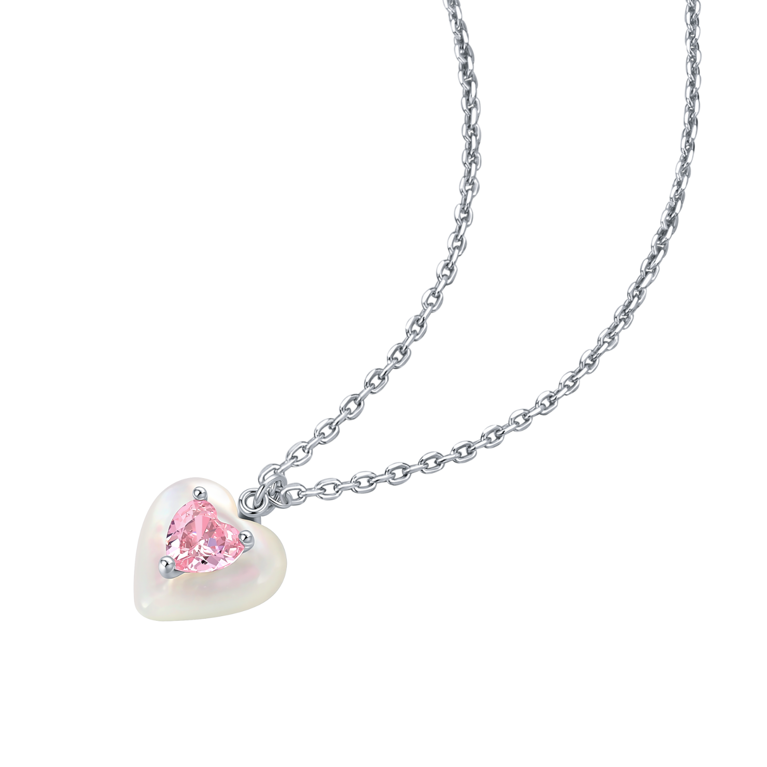 Peachy Spark Pendant Necklace