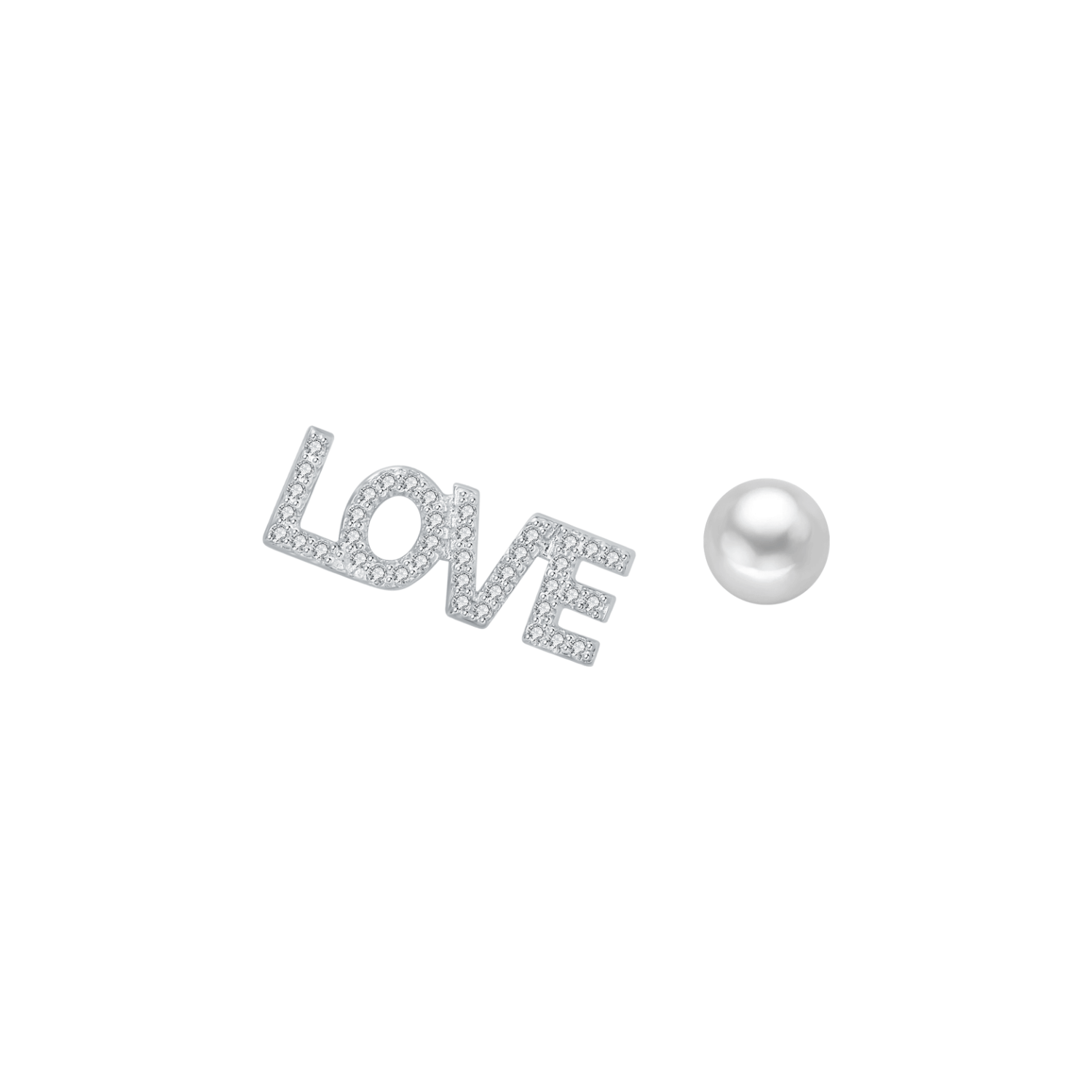 Love Whispers Asymmetric Earrings