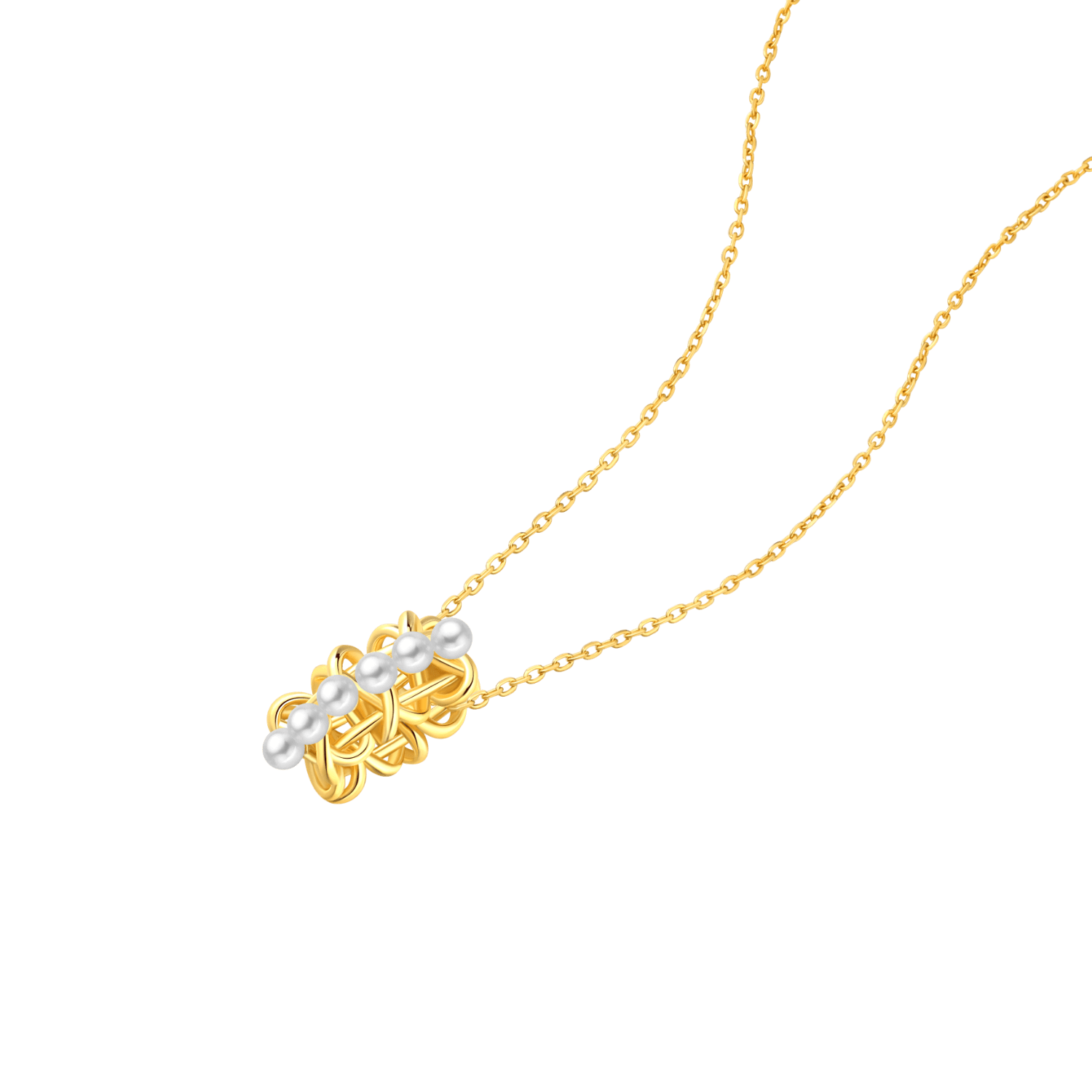 Knitting Pendant Necklace