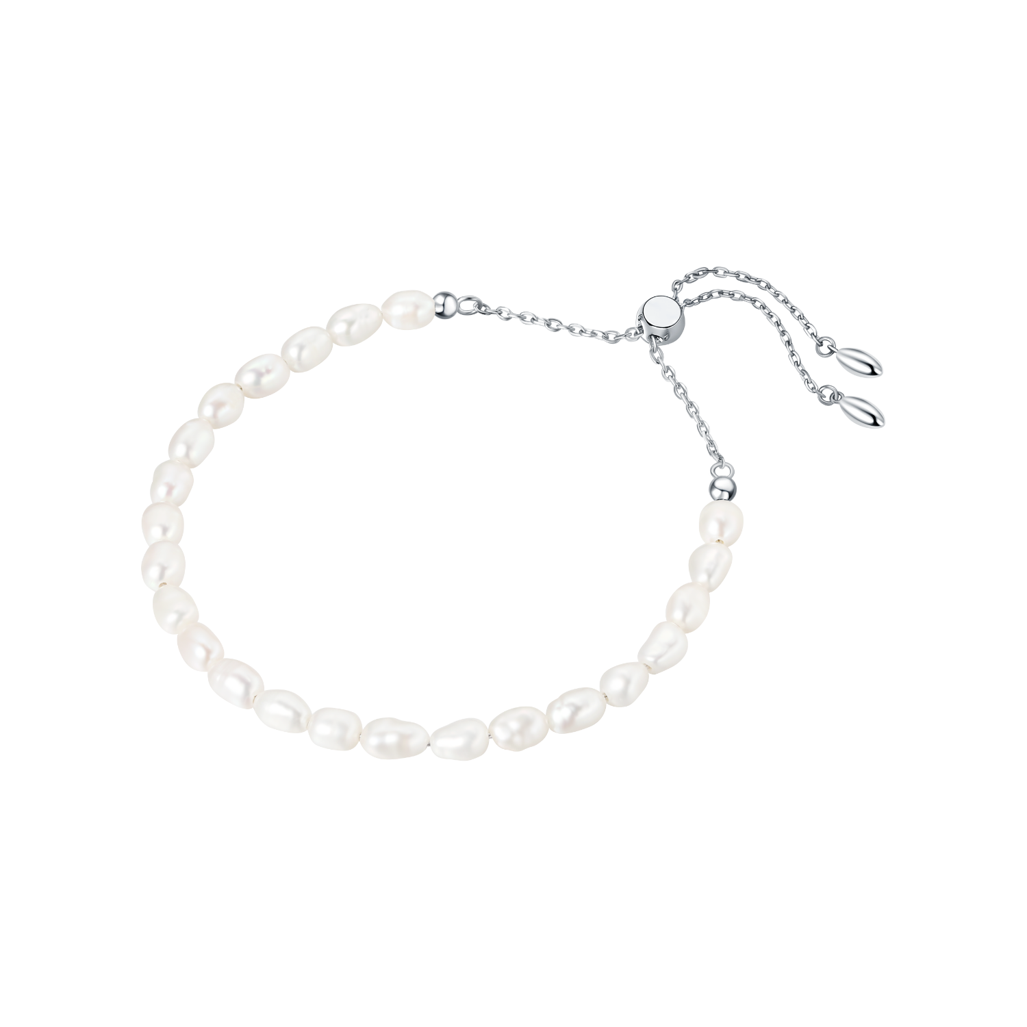 White Dew Beaded Bracelet (Strand)