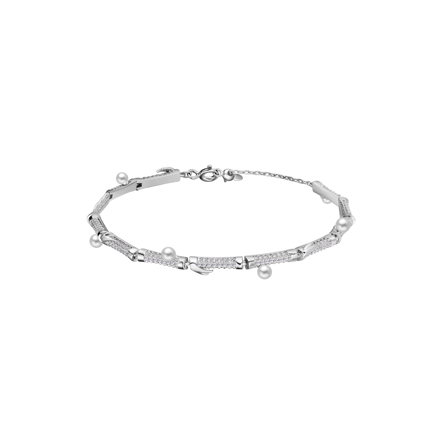 Bamboo Pave Bracelet