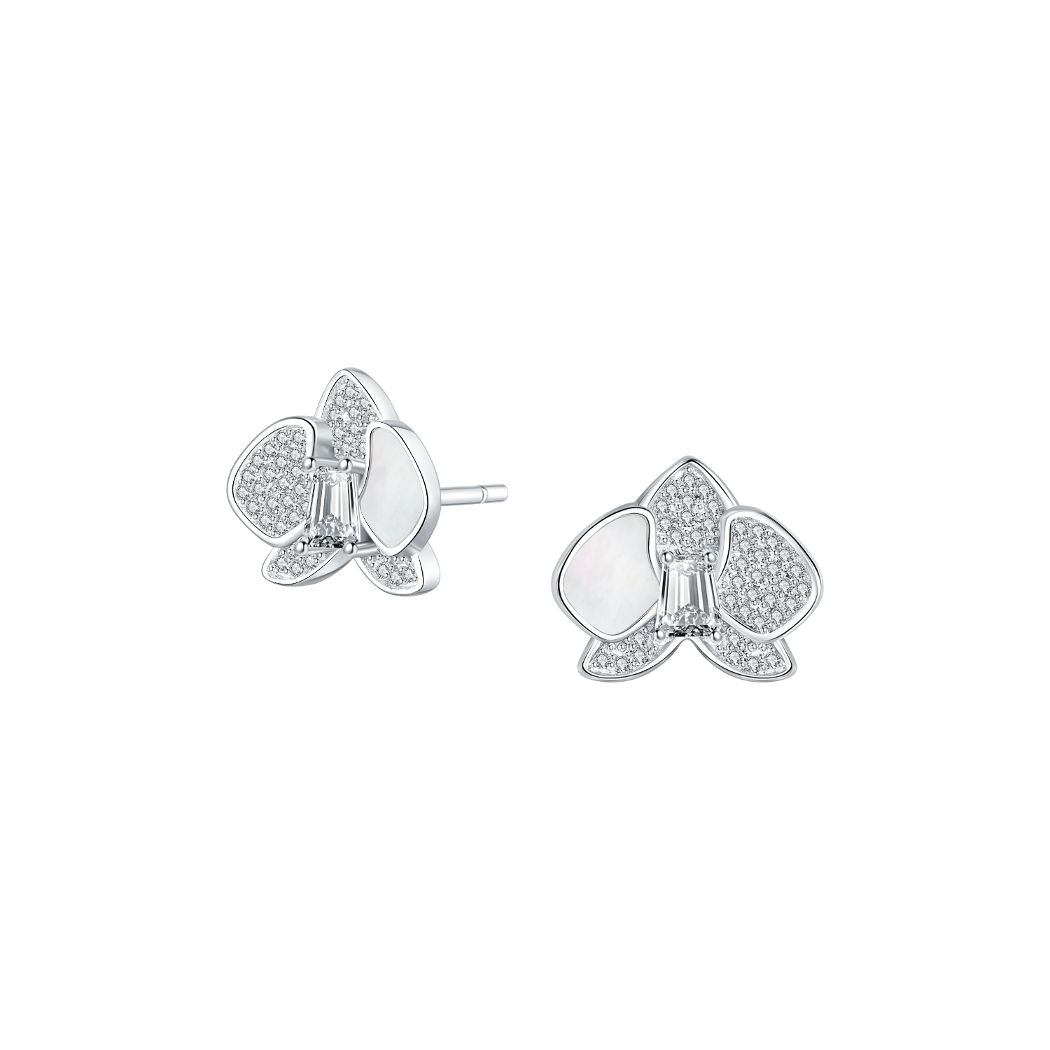 Butterfly Orchid Stud Earrings