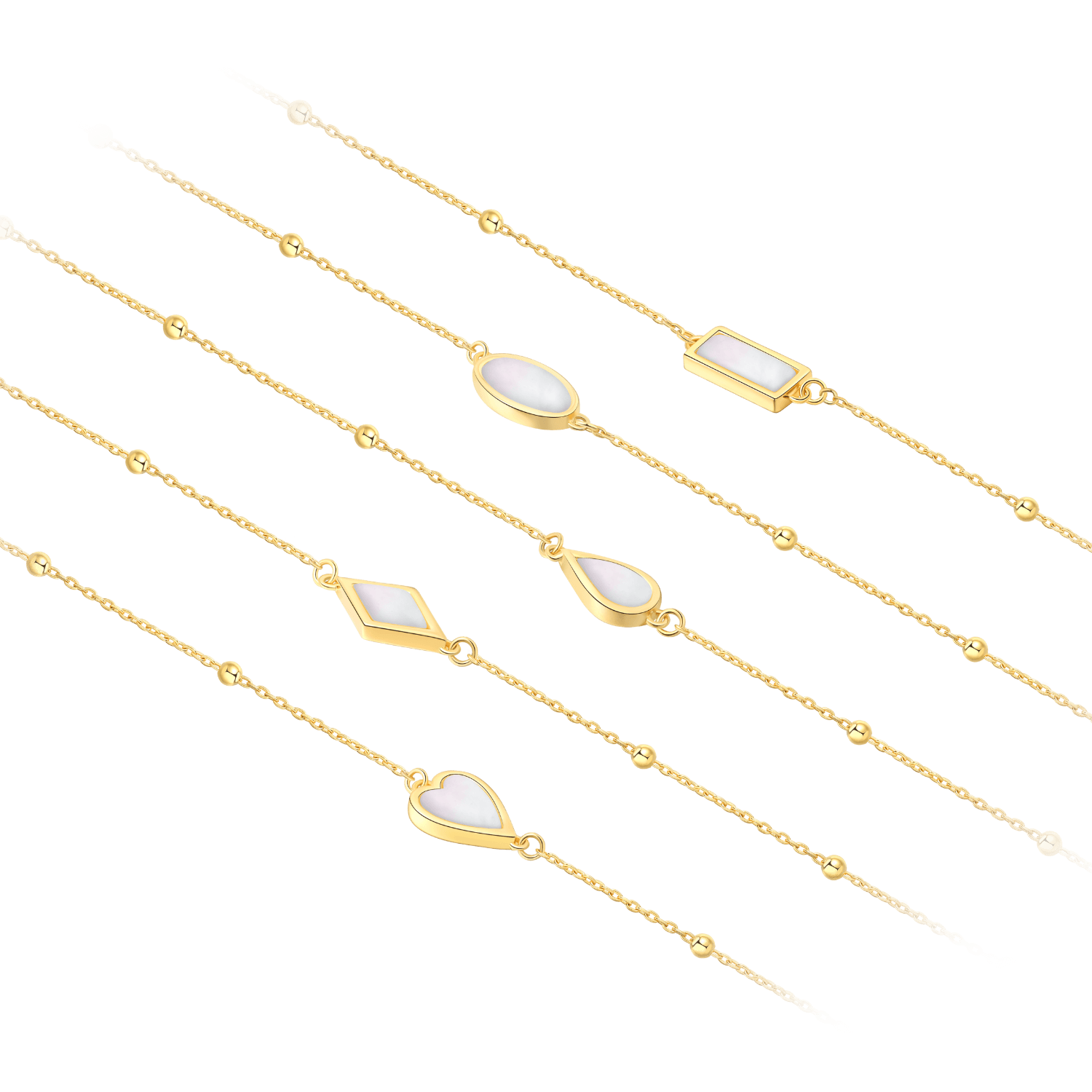 Little Golden Beans Inlaid Bracelet
