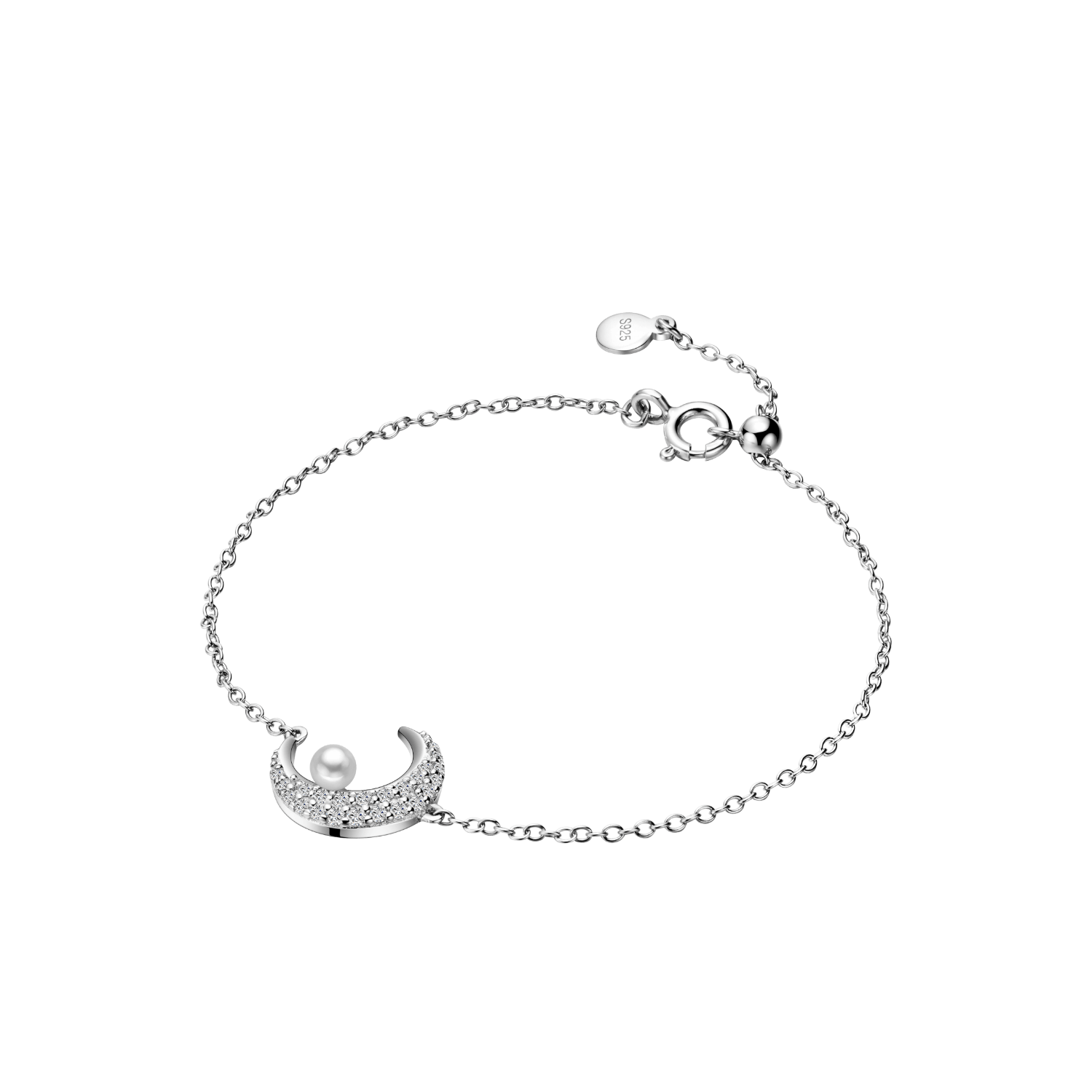Moon Pave Bracelet