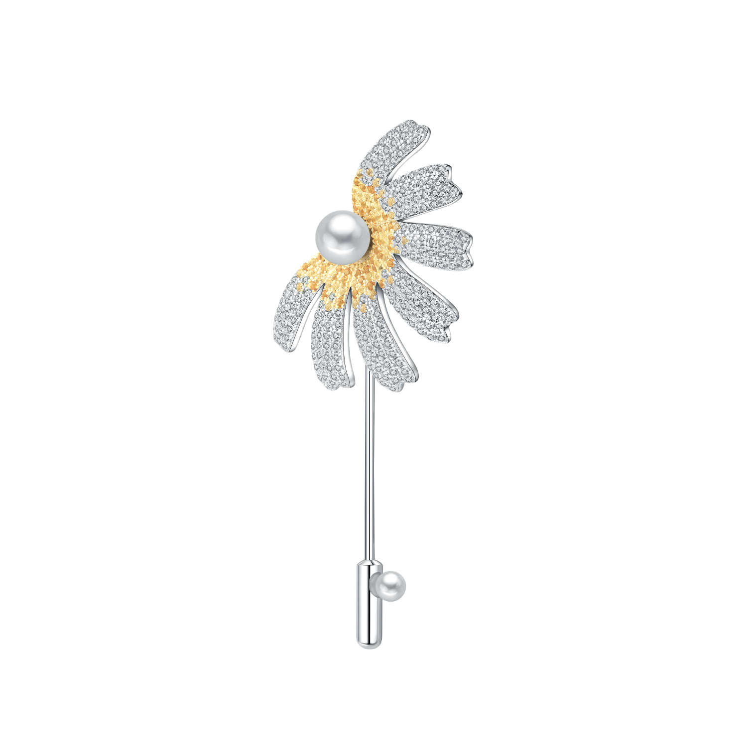 Daisy Pave Brooch