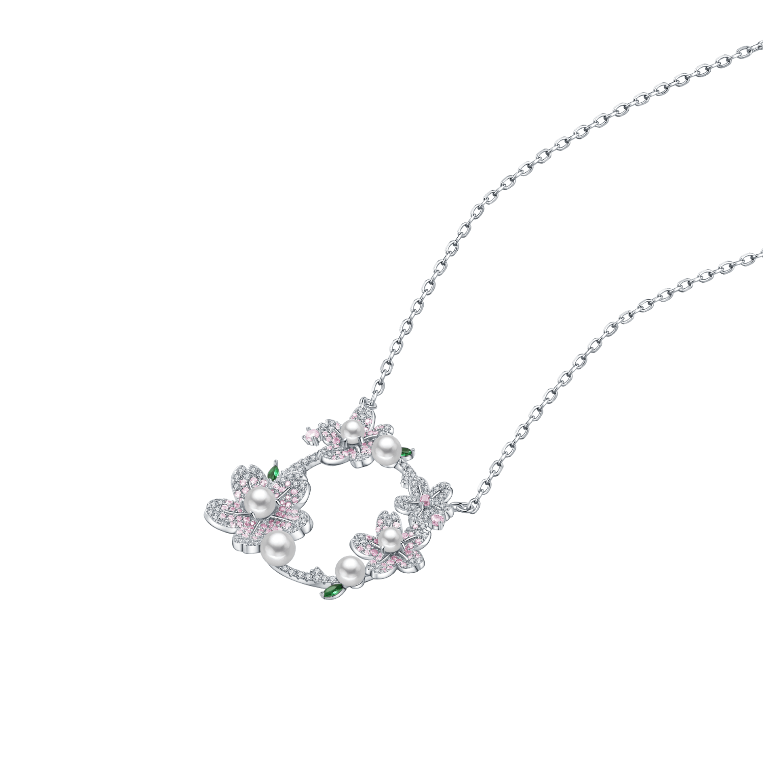 Cherry Blossom Pendant Necklace