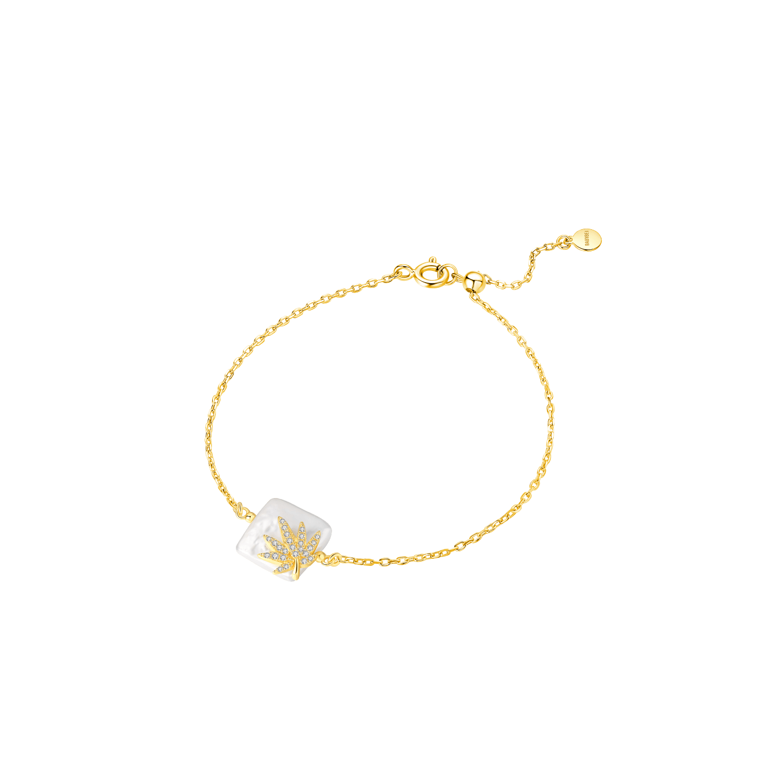 Palm Leaf Pave Bracelet