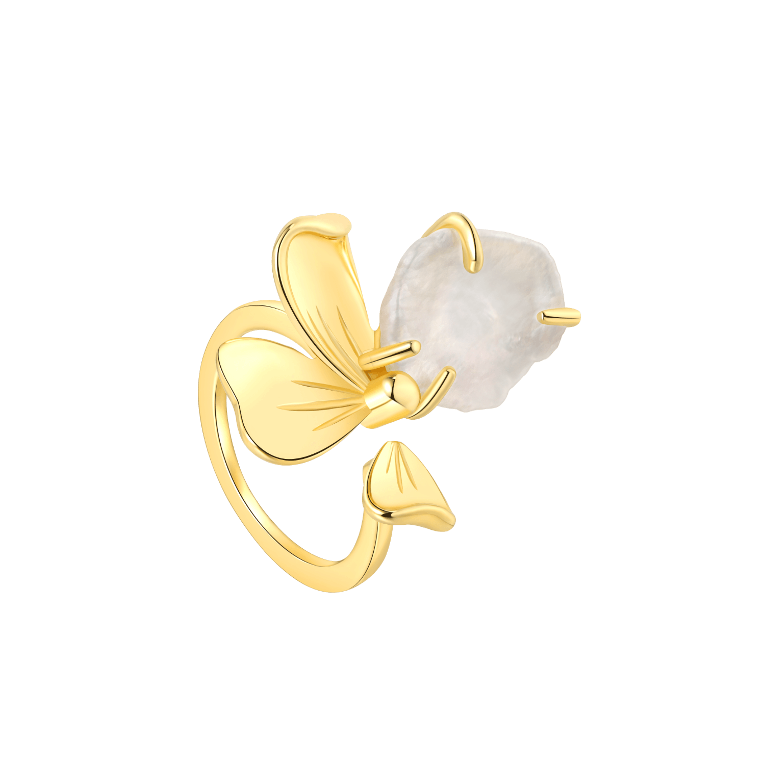Petal Inlaid Ring