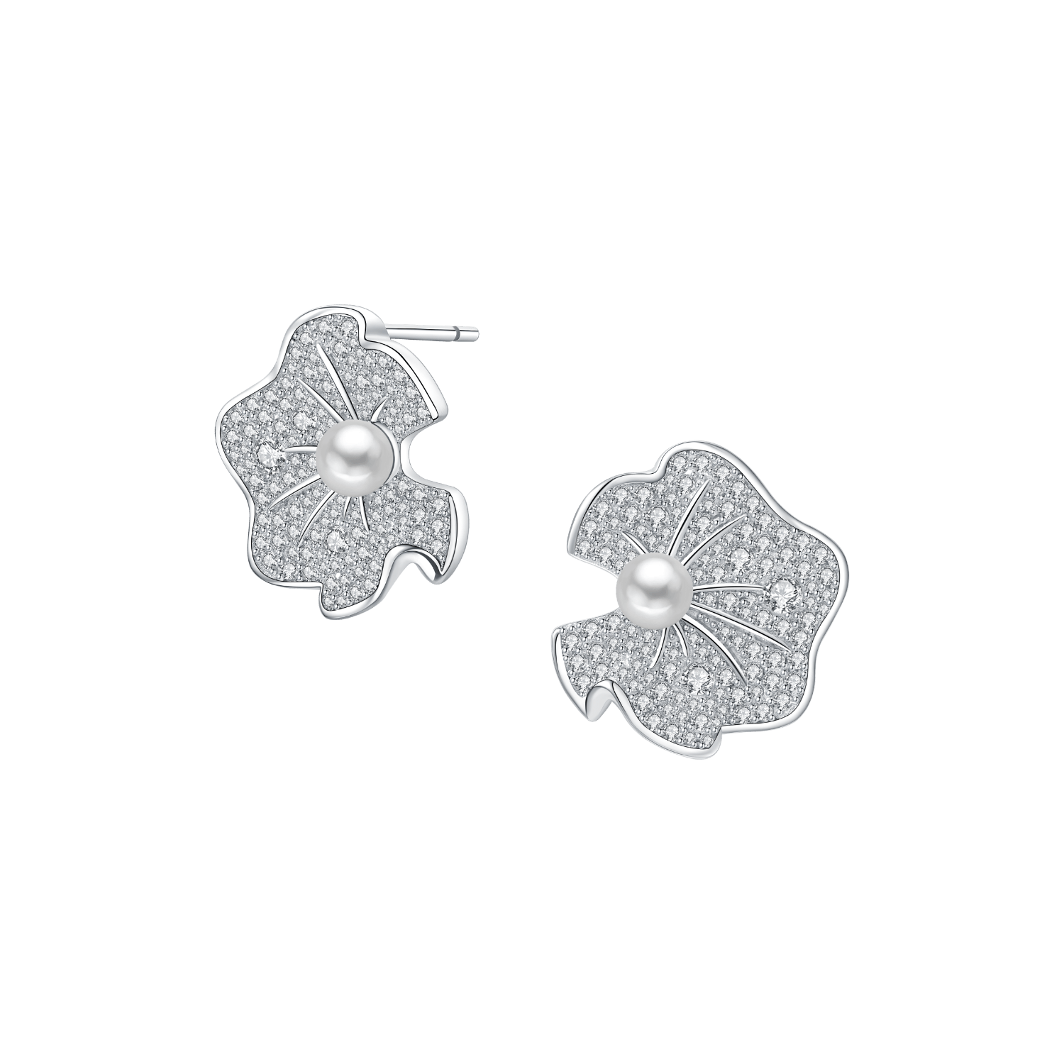 Lotus Leaf Stud Earrings