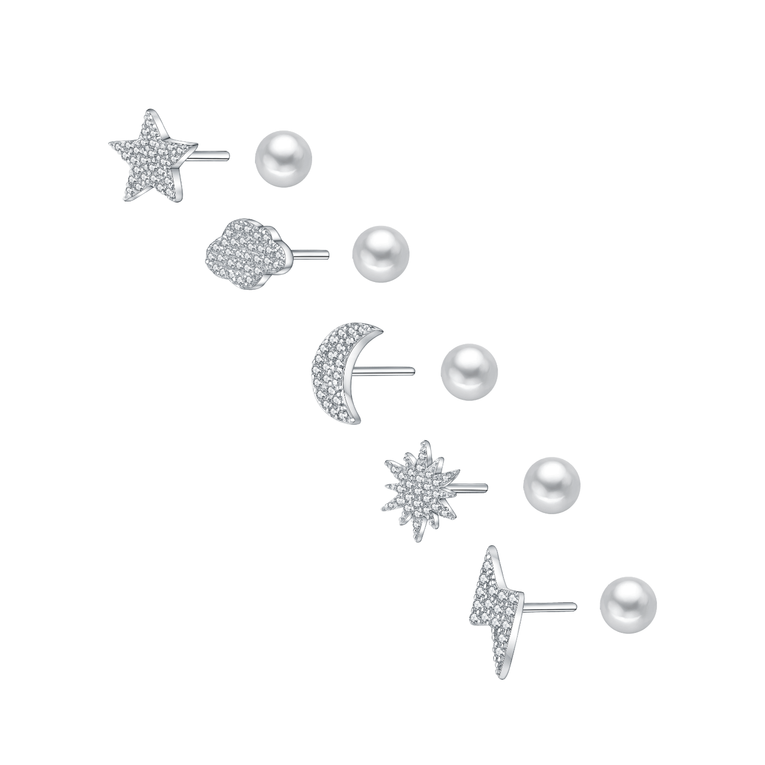 Little Weather Asymmetric Earrings