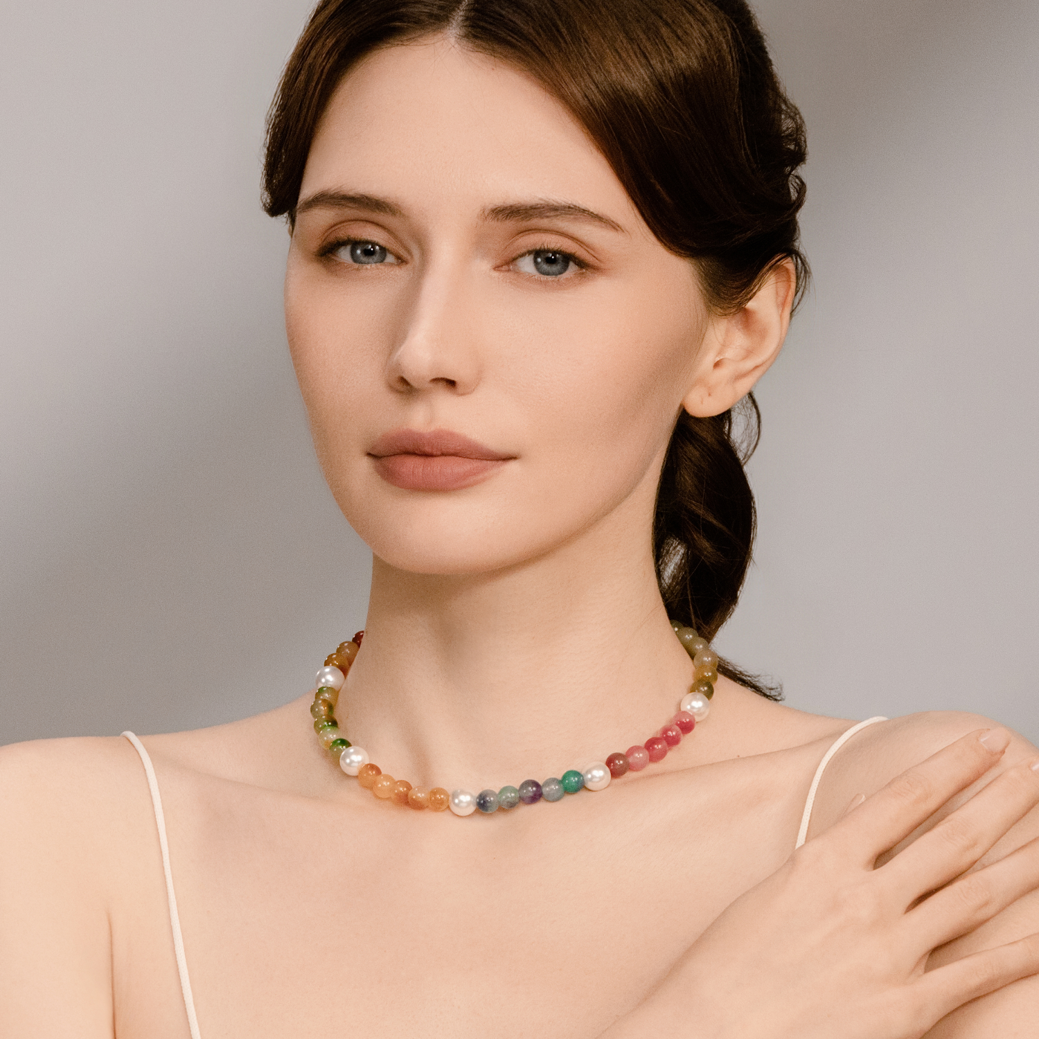 Sunny Rainbow Beaded Necklace