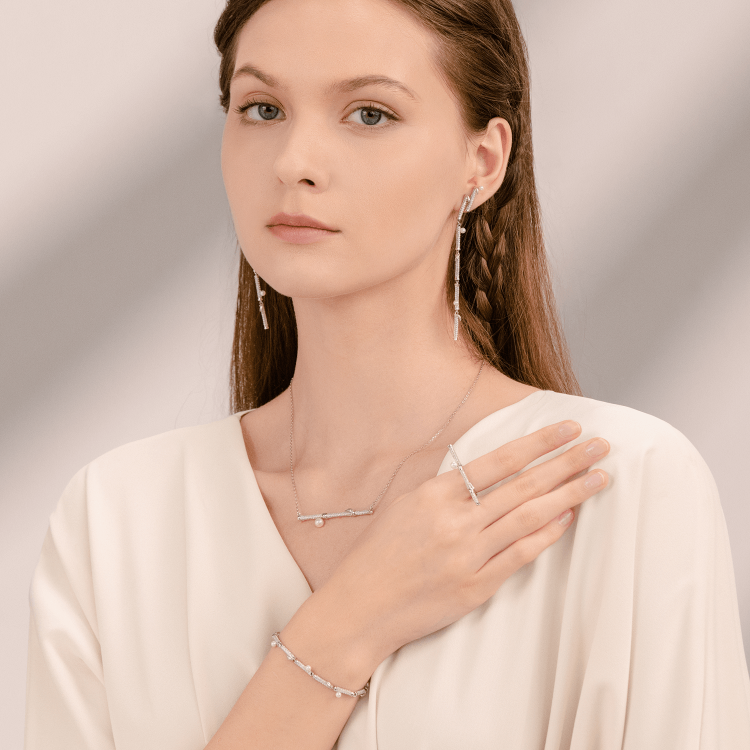 Bamboo Pave Bracelet