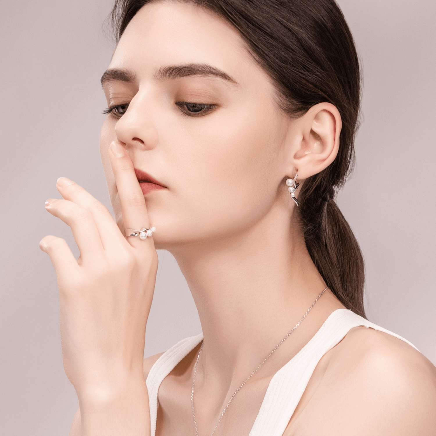 Ocean Wave Inlaid Ring