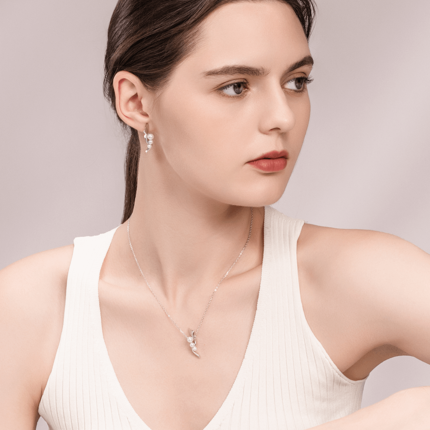 Ocean Wave Pendant Necklace