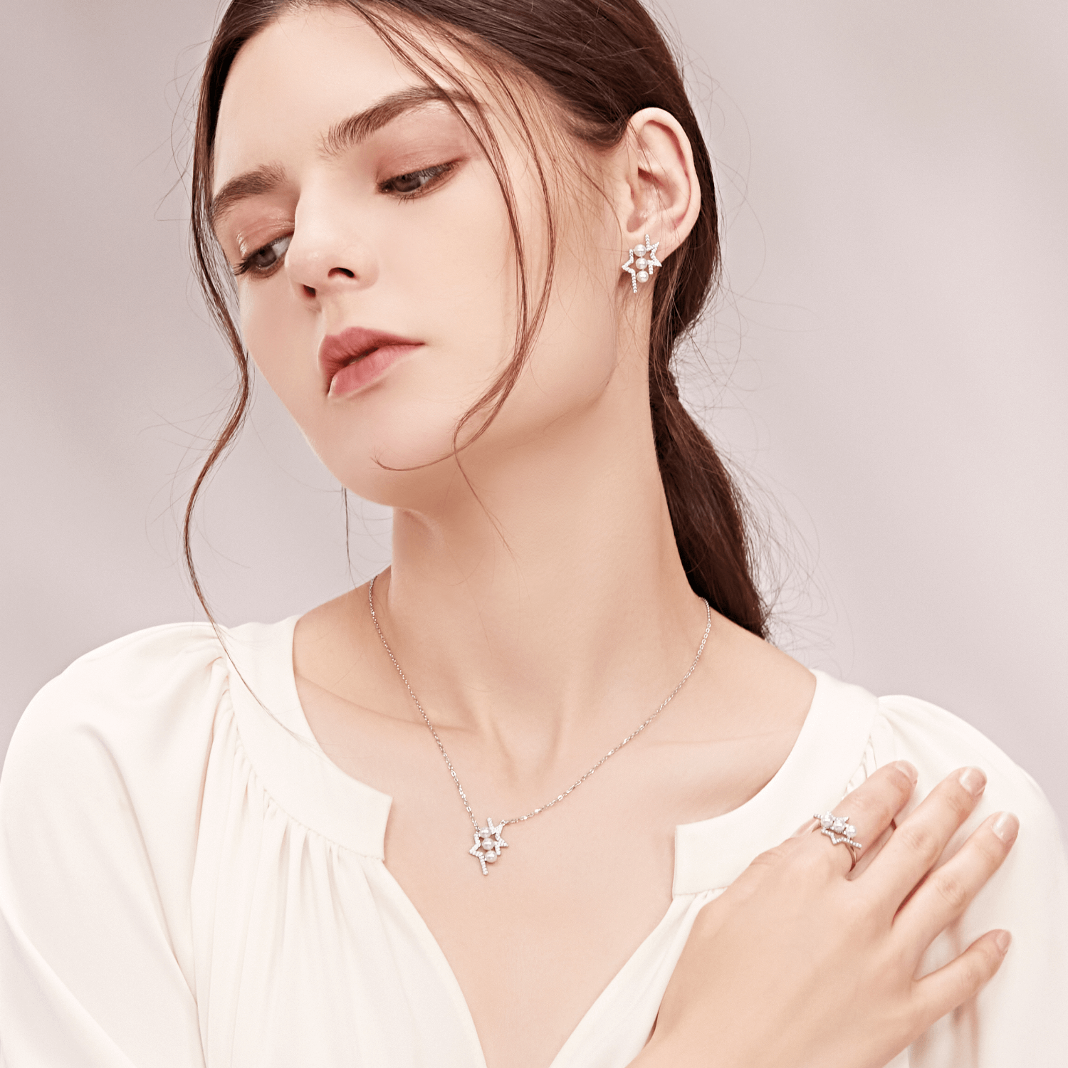 Starry Sky Pendant Necklace