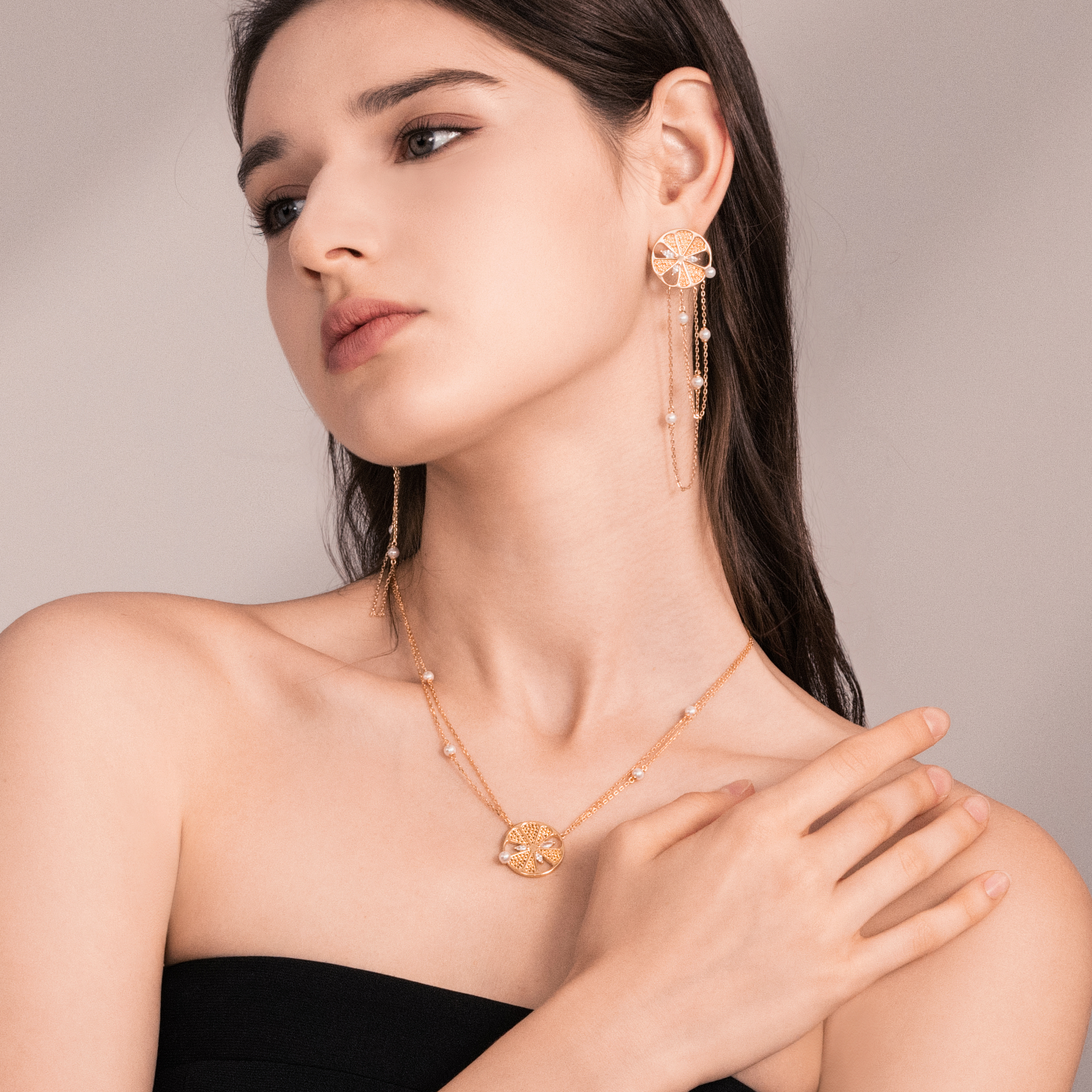 Lemon Layered Necklace