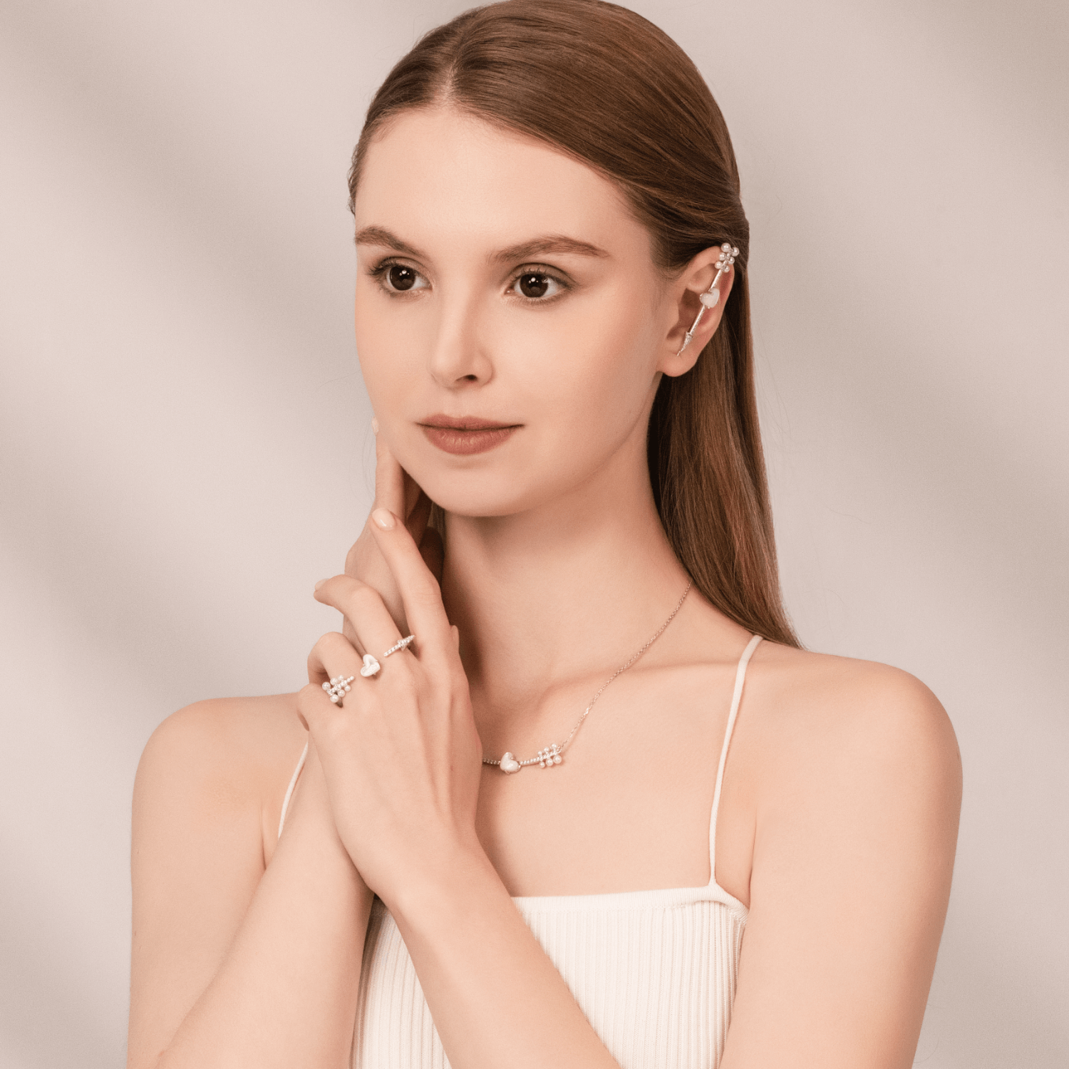 Cupid's arrow Two Finger Ring