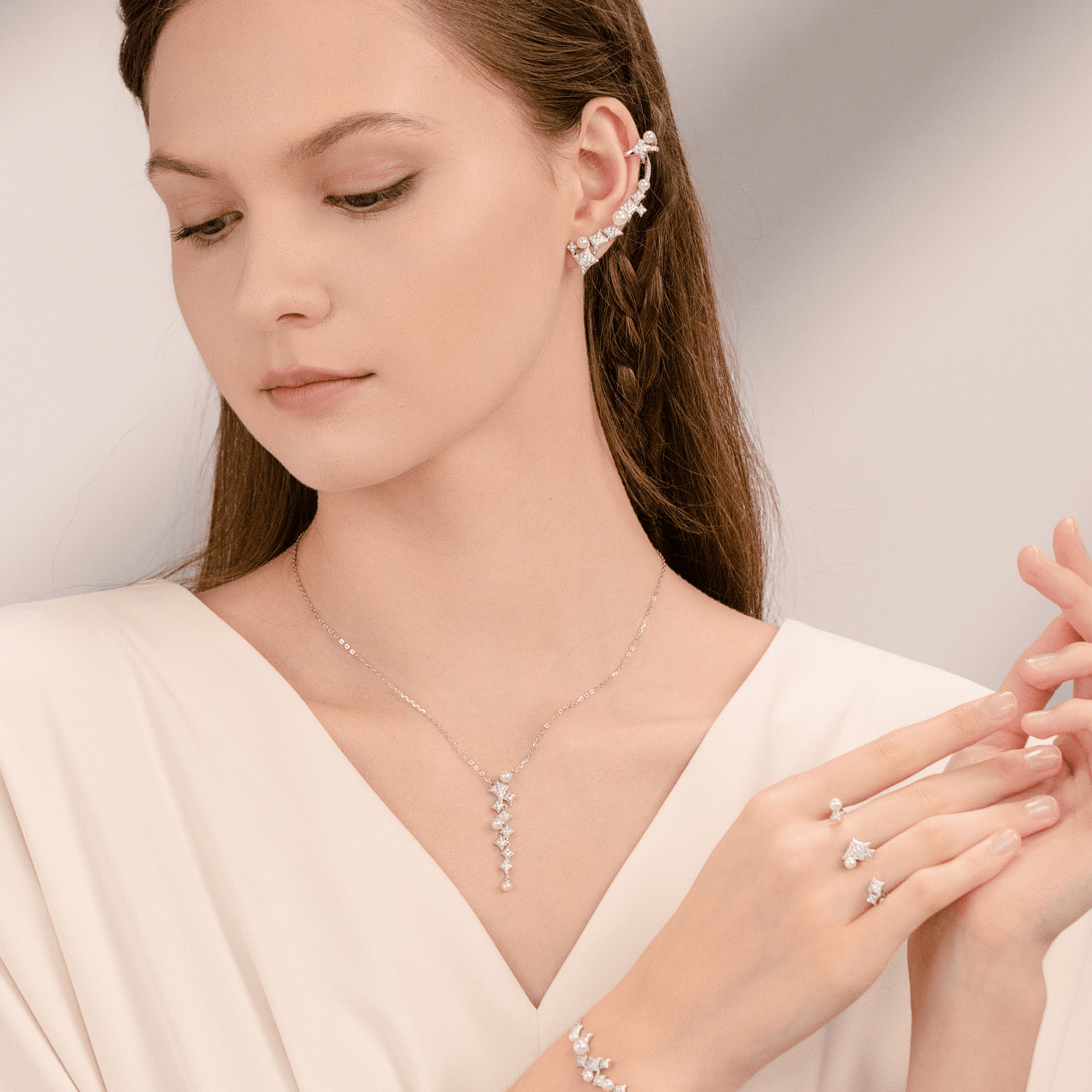 Stars Two Finger Ring