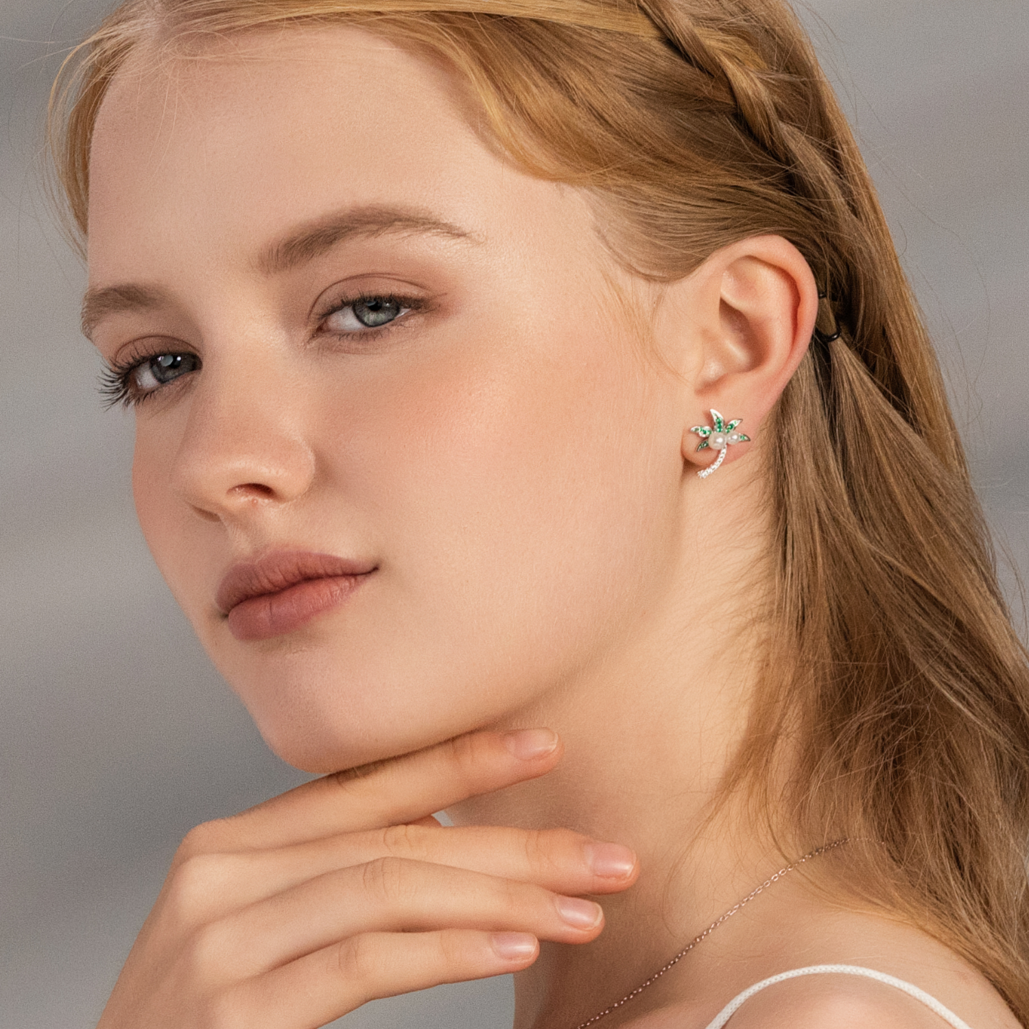 Coconut Tree Stud Earrings