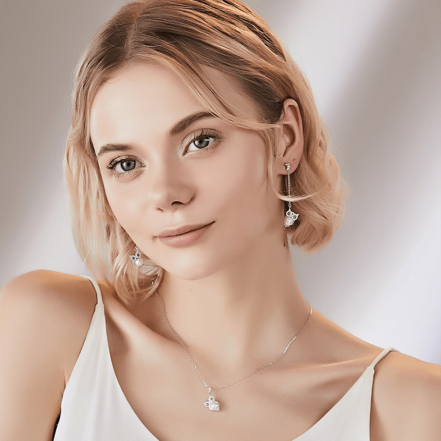 Owl Drop Earrings