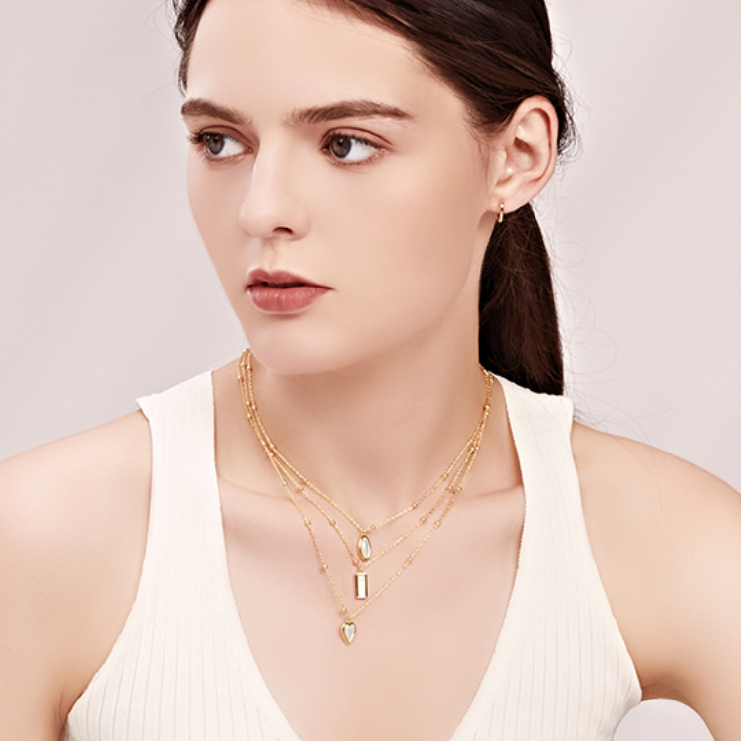 Little Golden Beans Pendant Necklace