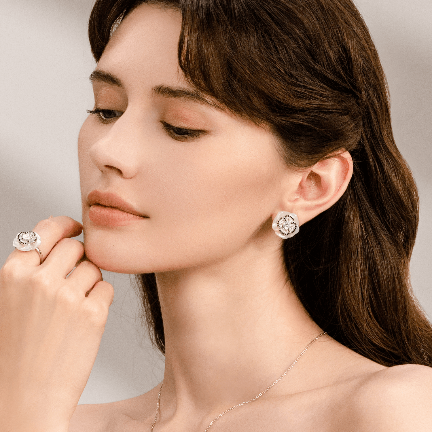 Camellia Stud Earrings