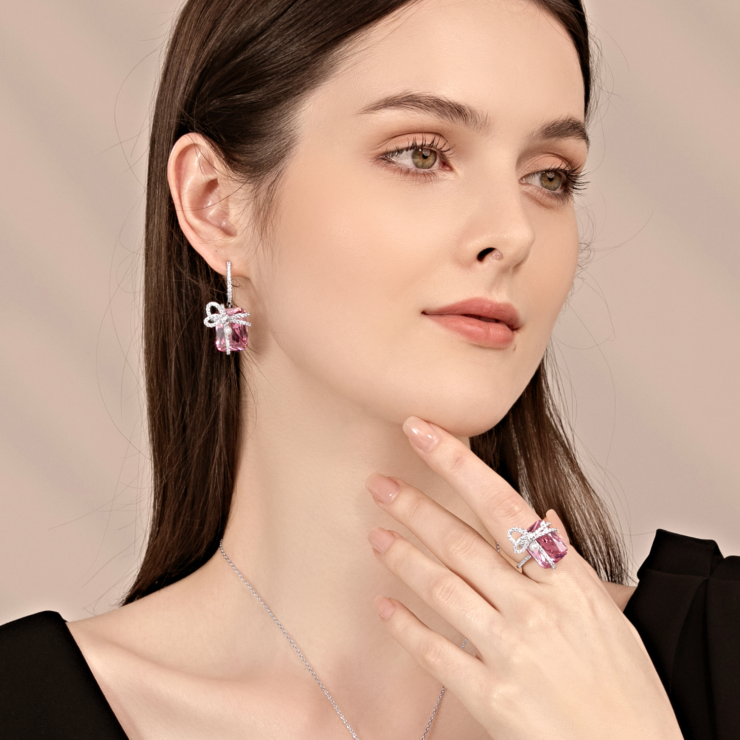 Candy Box Pave Ring