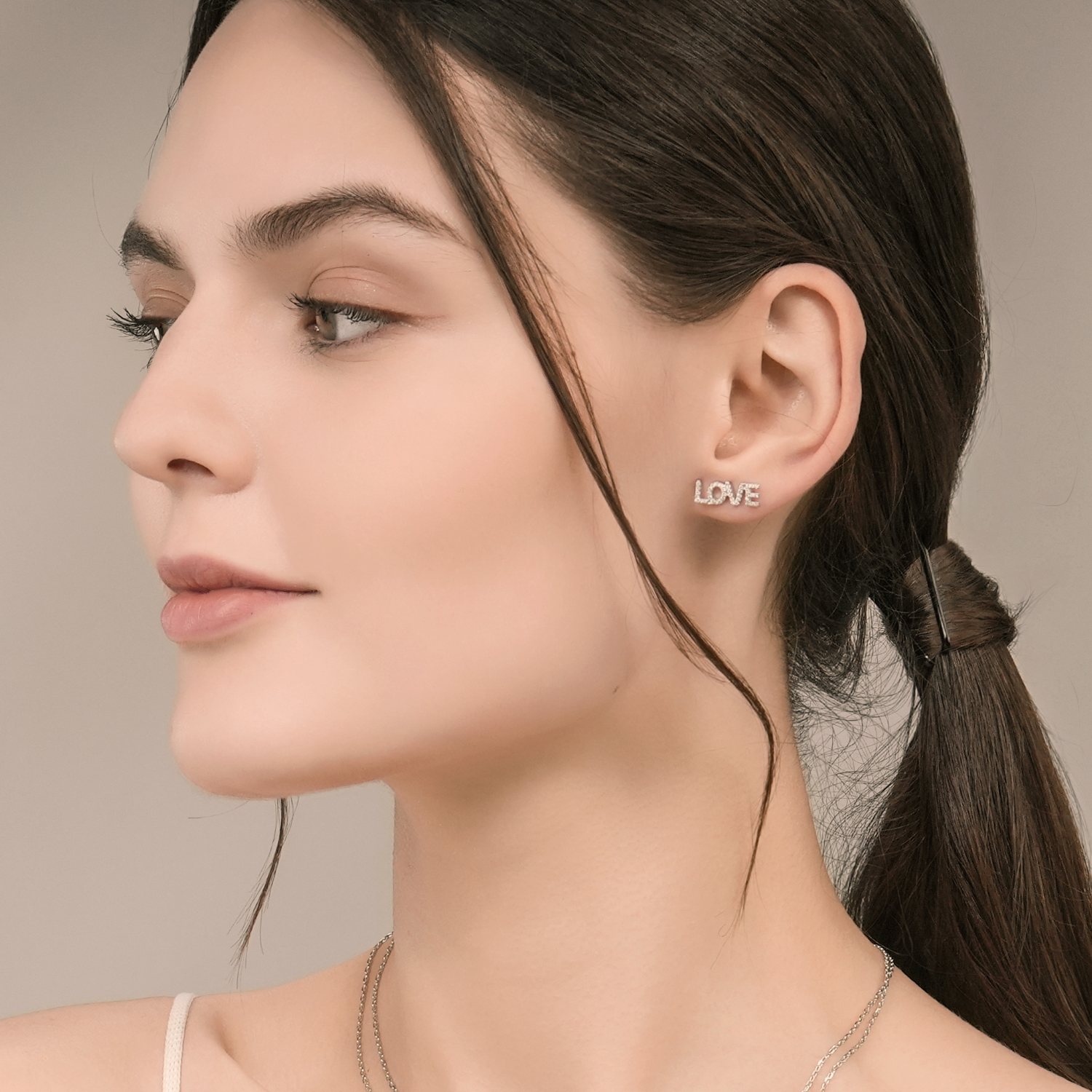 Love Whispers Asymmetric Earrings