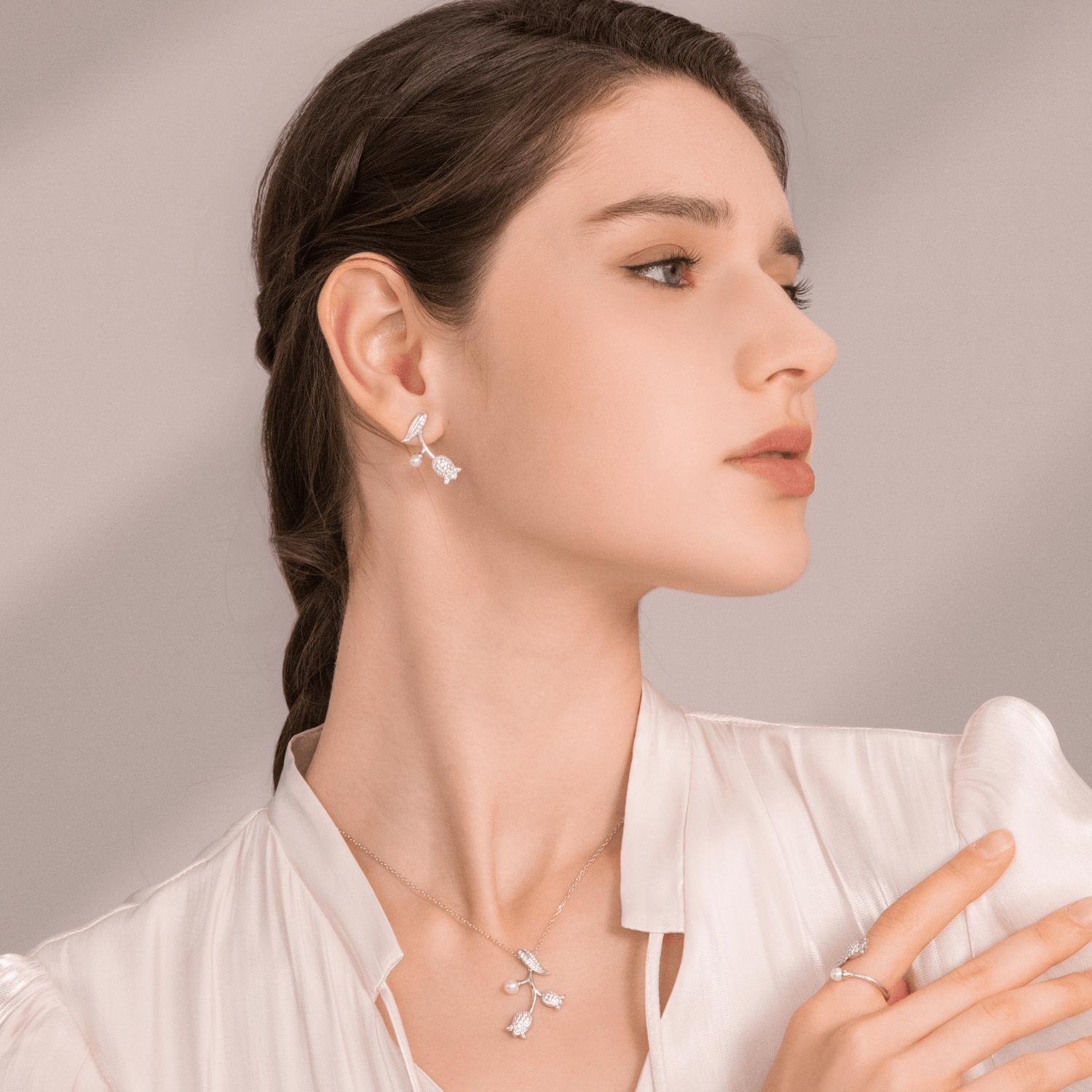 Lily Of The Valley Stud Earrings