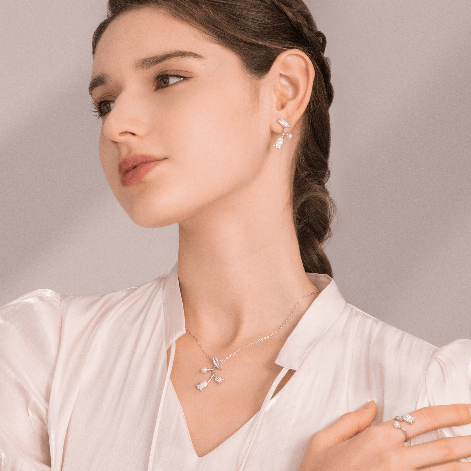Lily Of The Valley Pendant Necklace