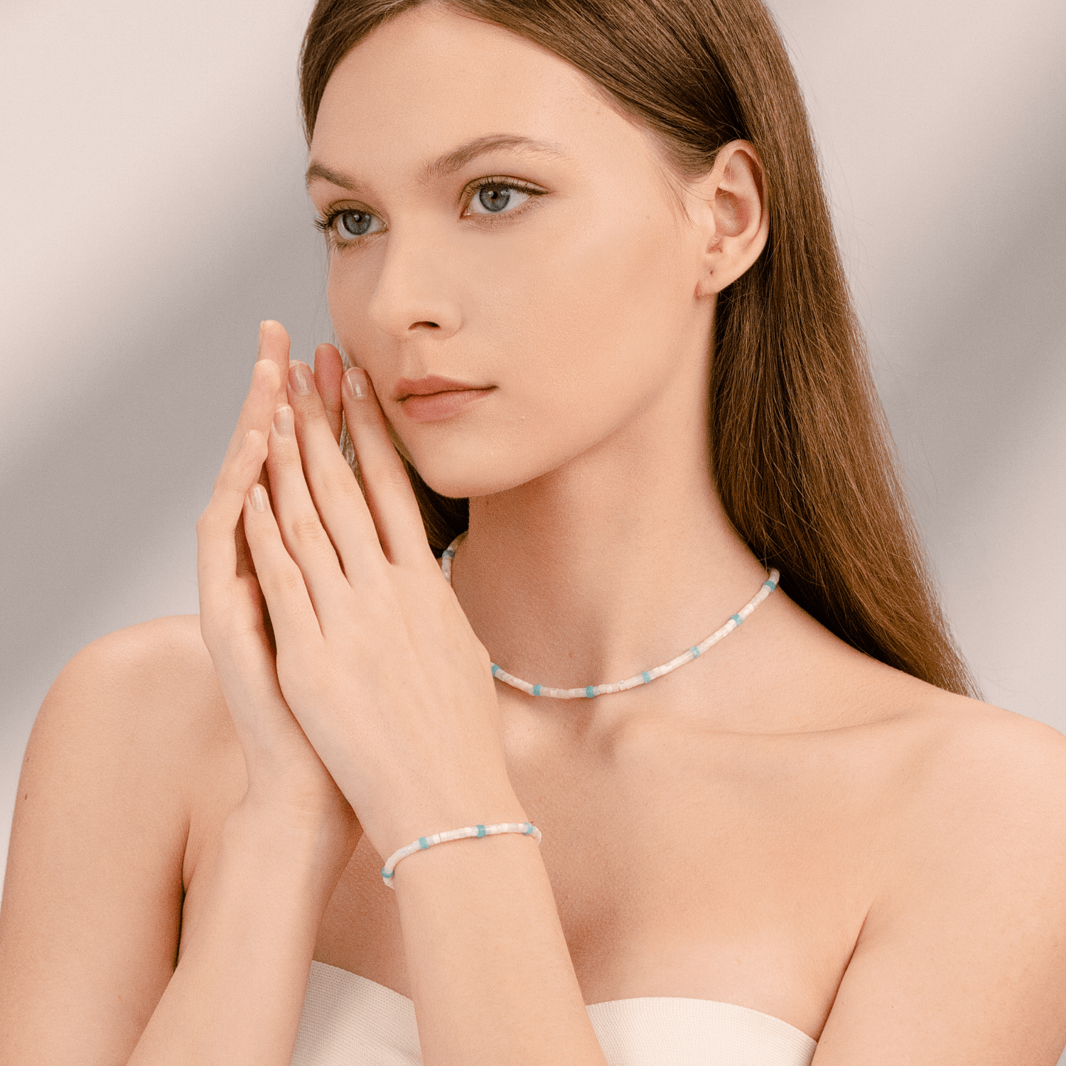 Moon Lake Beaded Bracelet (Spaced)