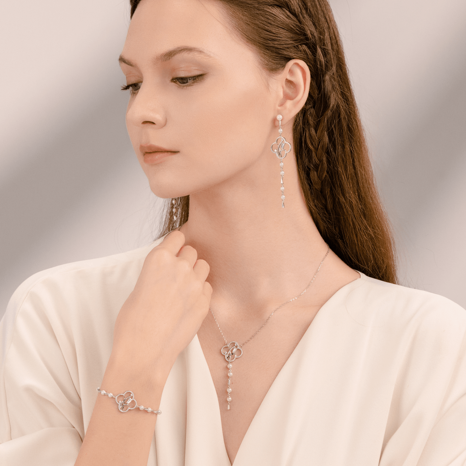Orchid Pave Bracelet