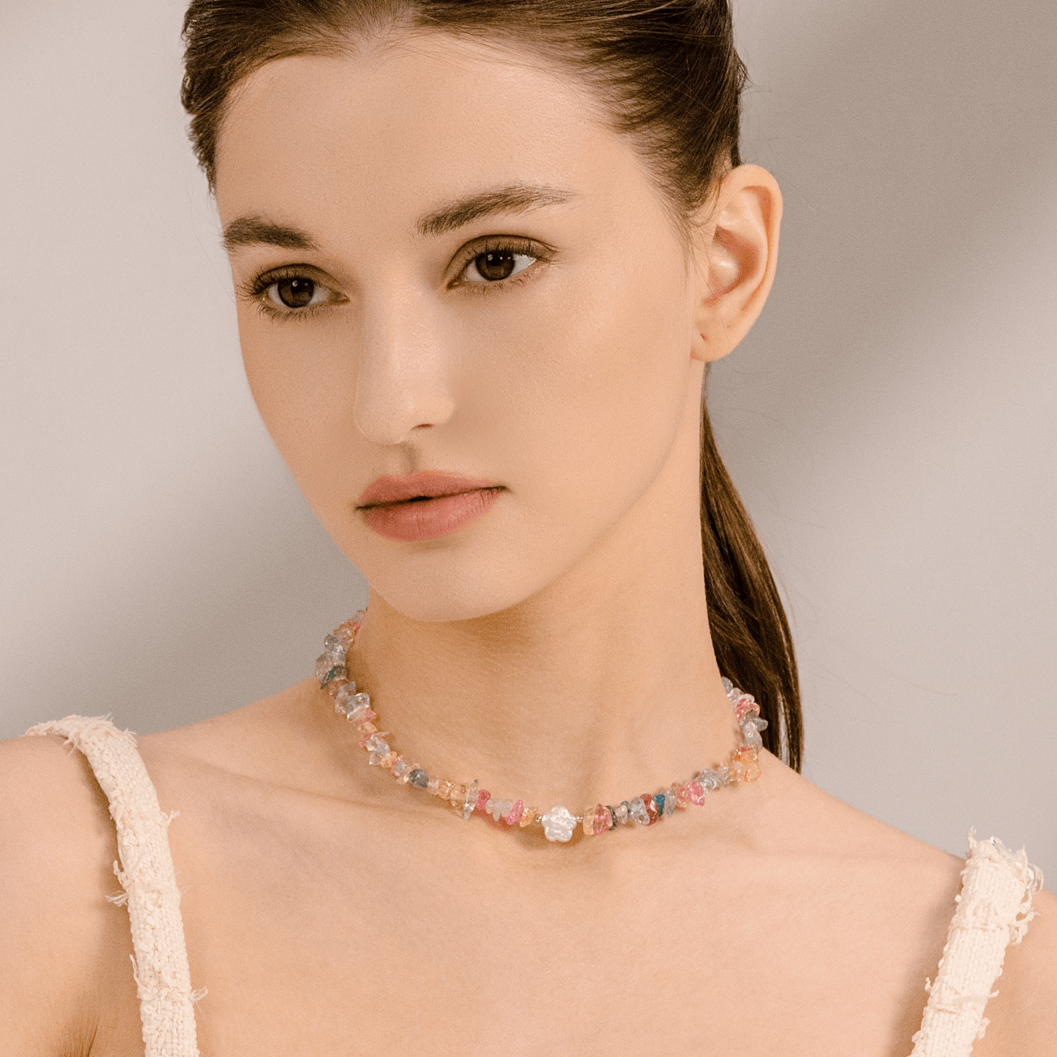 Colorful Petals Beaded Necklace