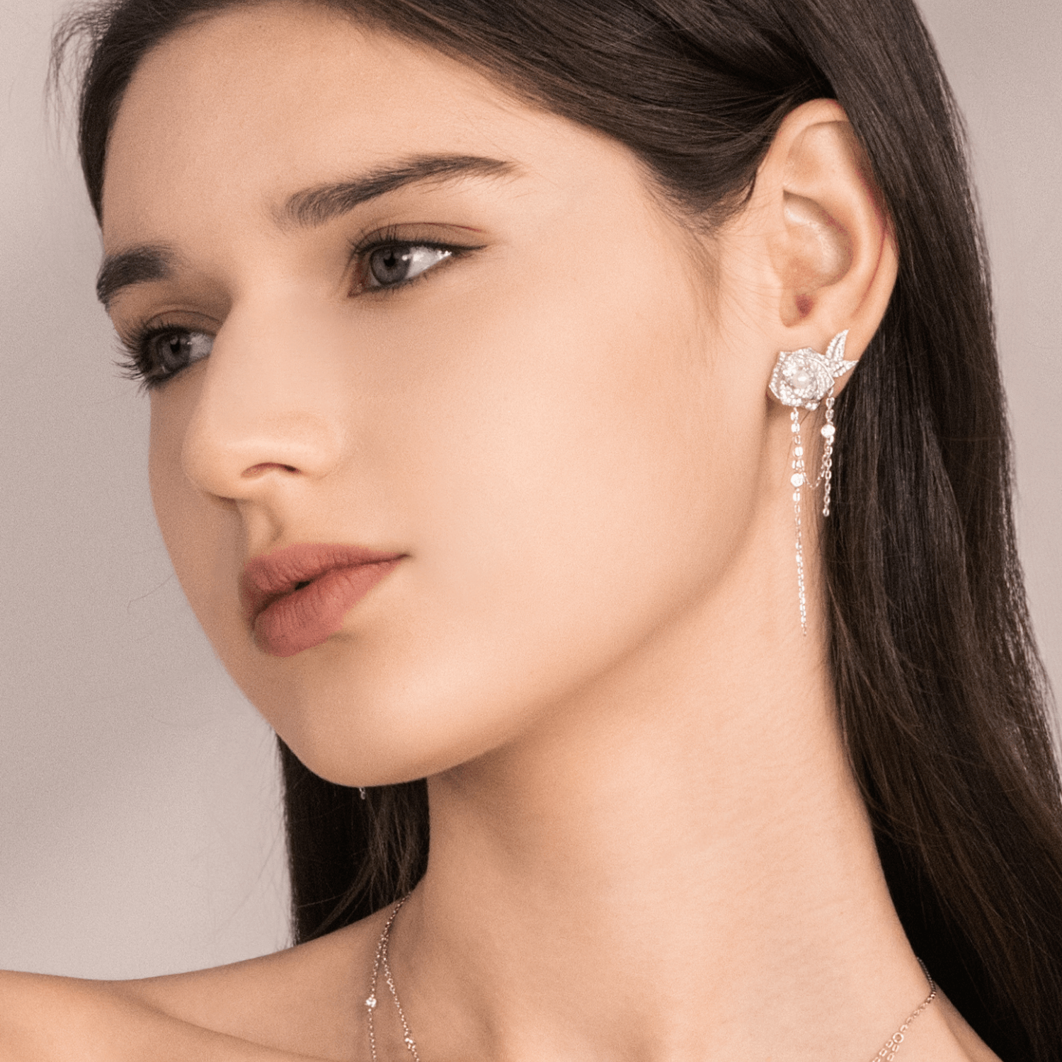 Rose Drop Earrings