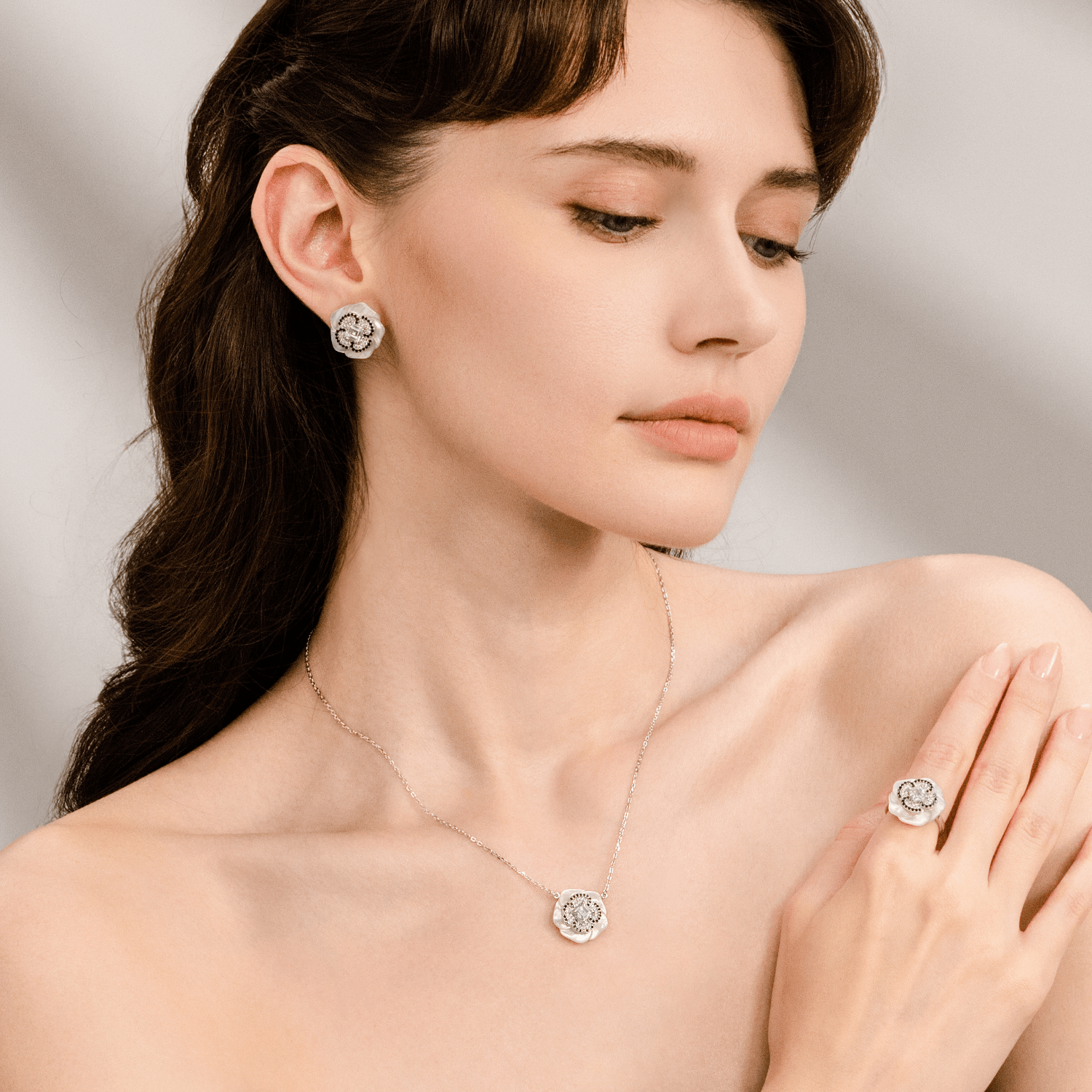 Camellia Pendant Necklace