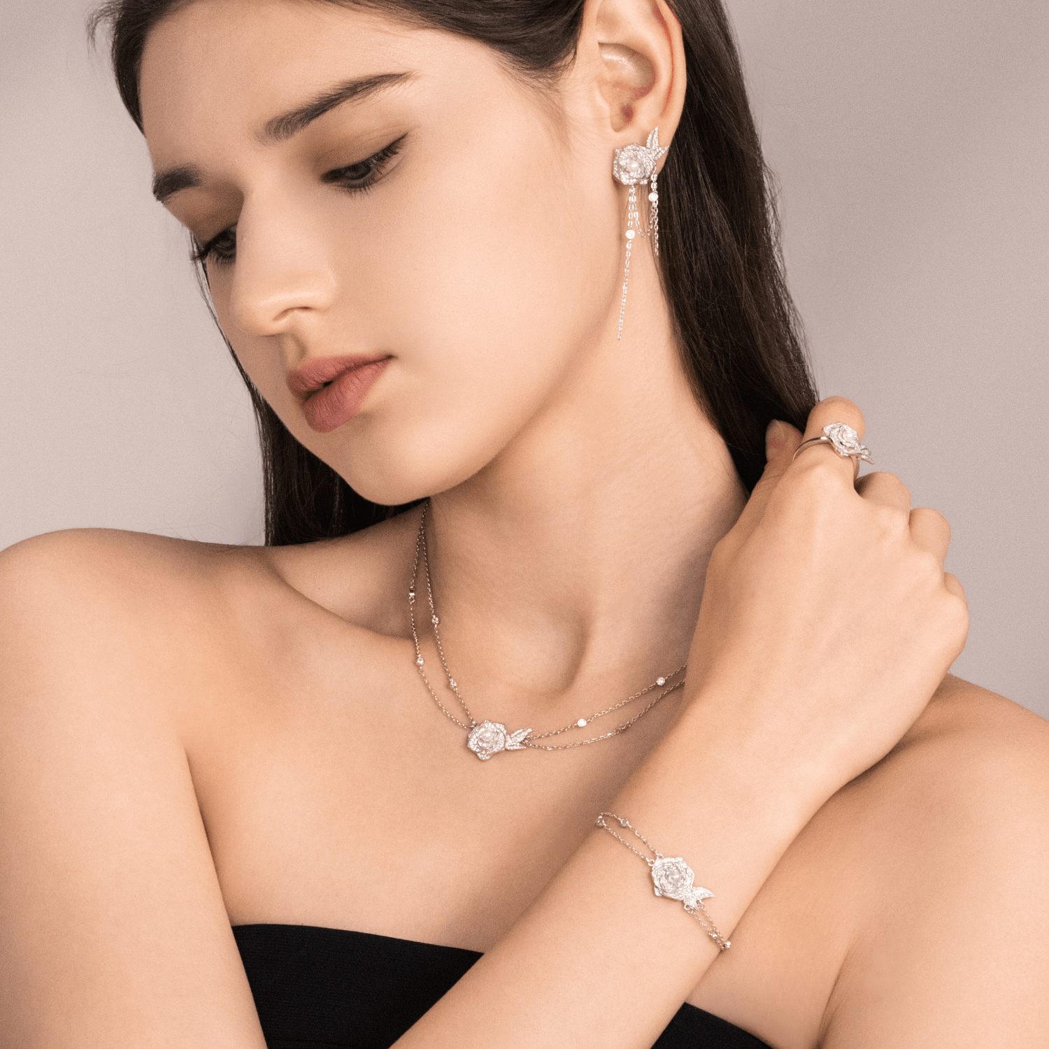 Rose Pave Bracelet