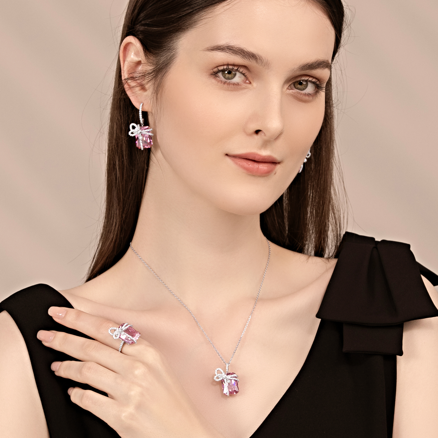 Candy Box Pave Ring