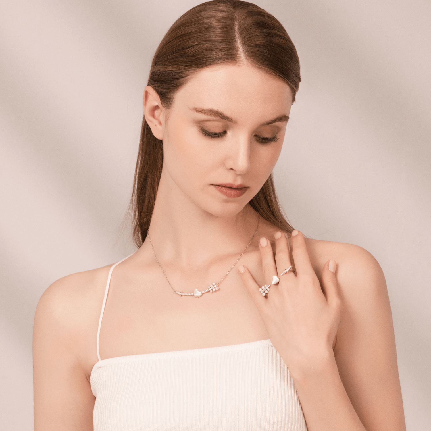 Cupid's arrow Two Finger Ring
