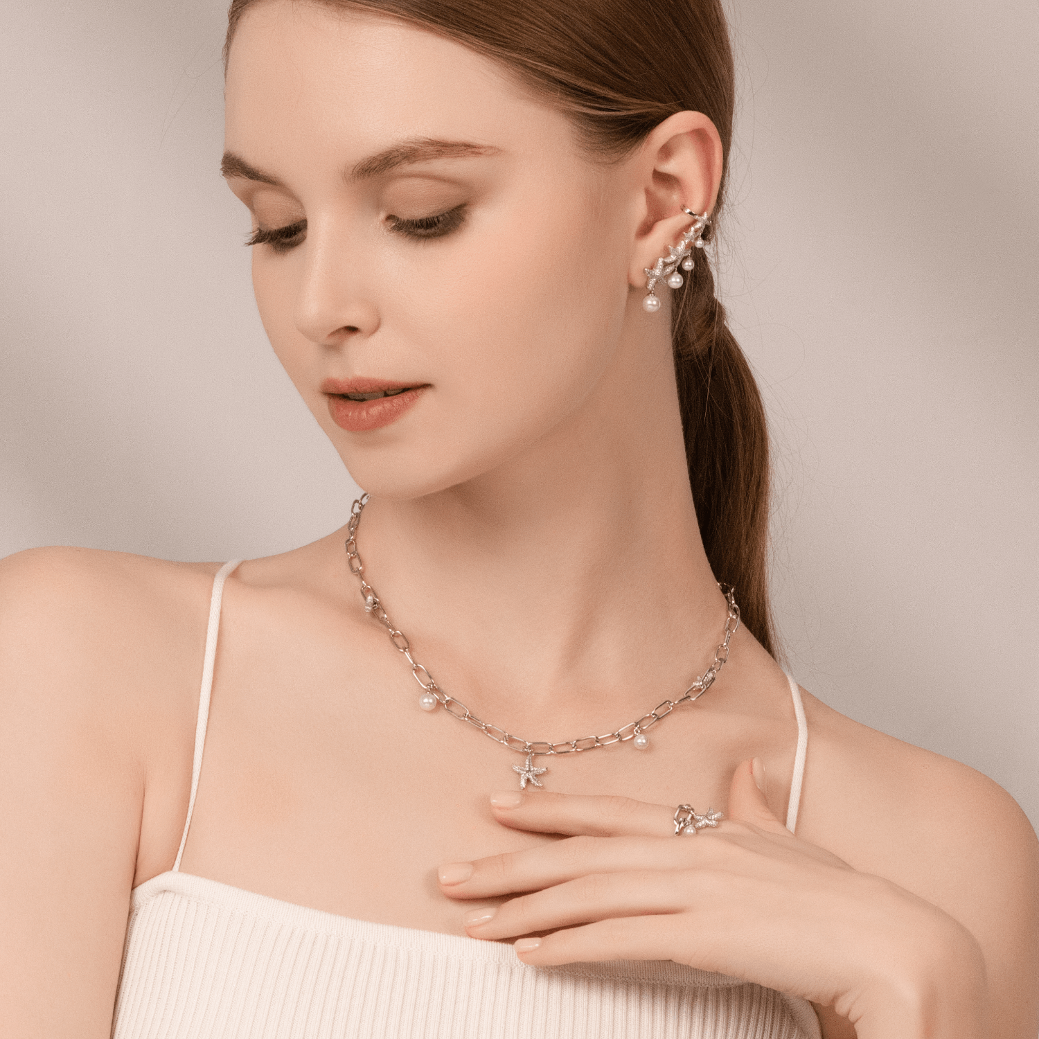 Starfish Chain Necklace