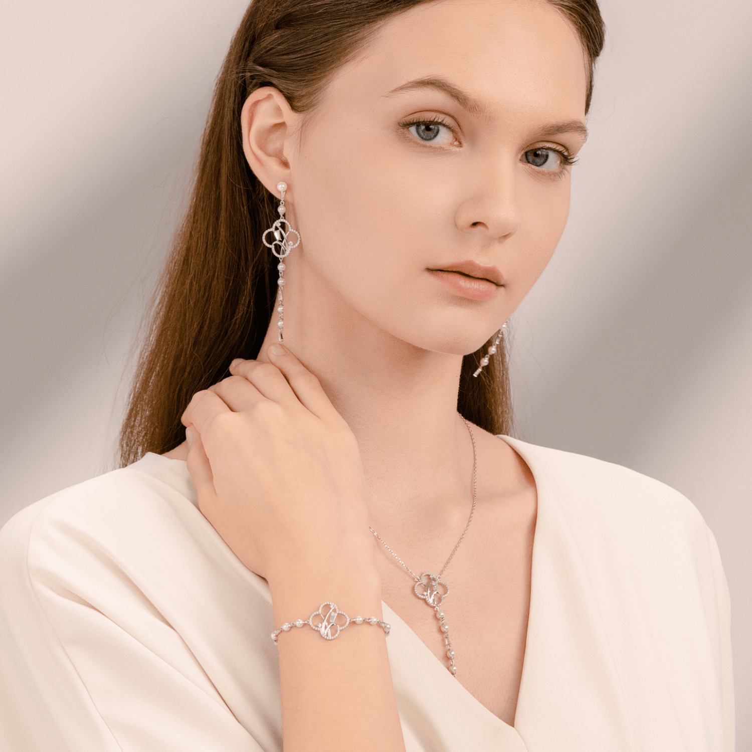 Orchid Pave Bracelet