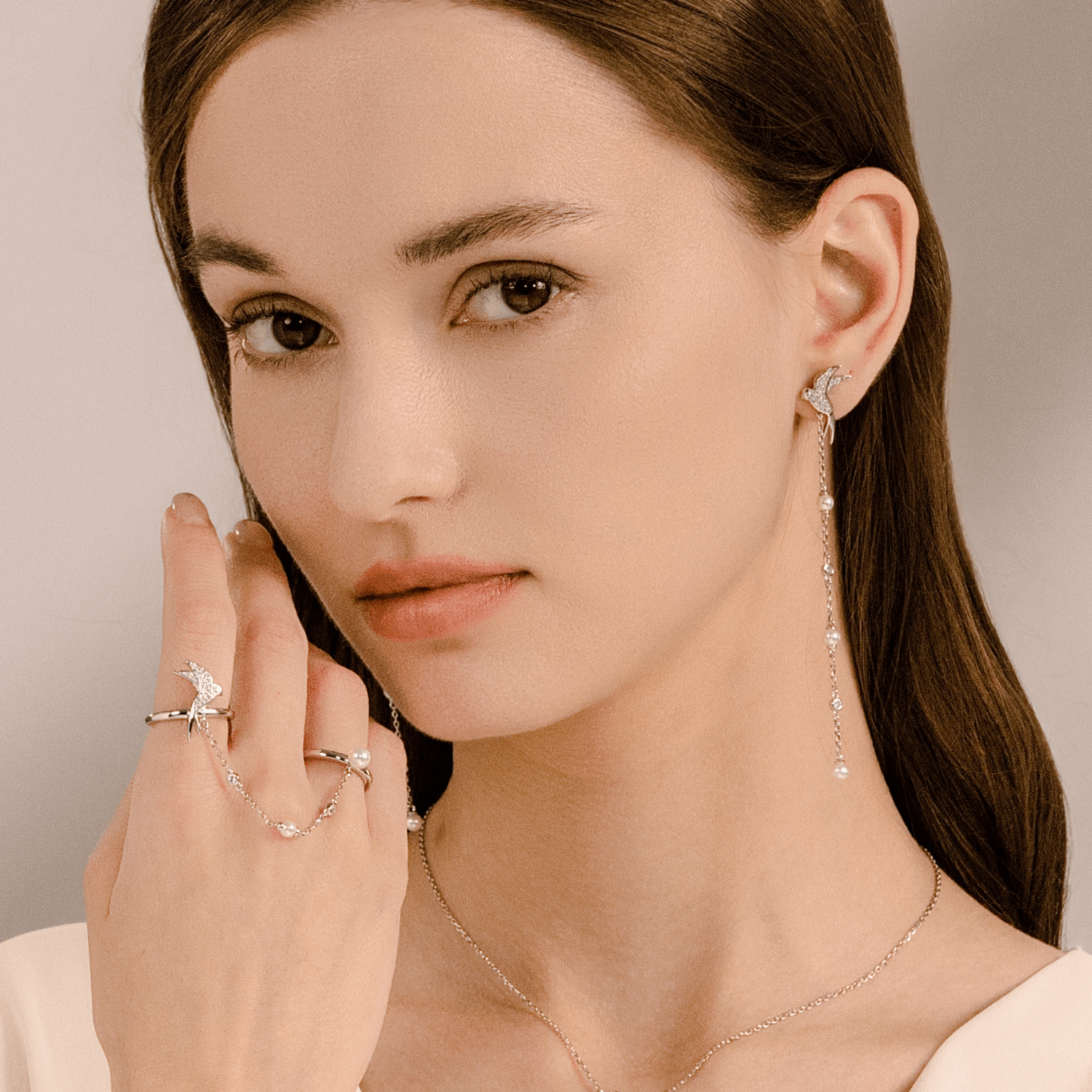 Swallow Two Finger Ring