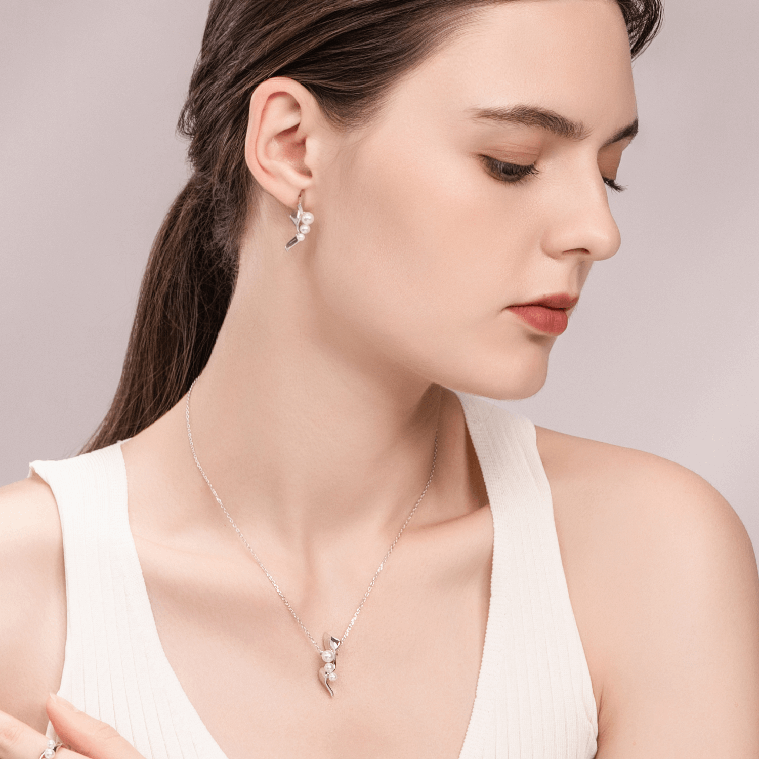 Ocean Wave Stud Earrings