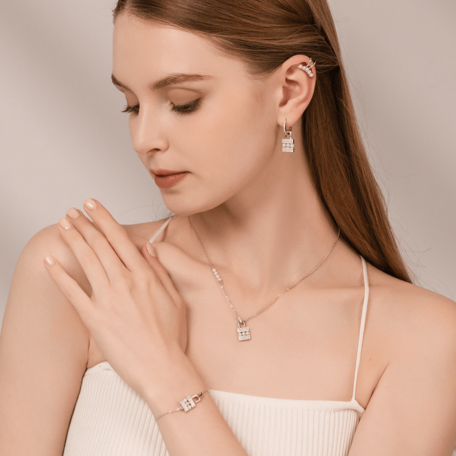 Unlocking Pave Bracelet