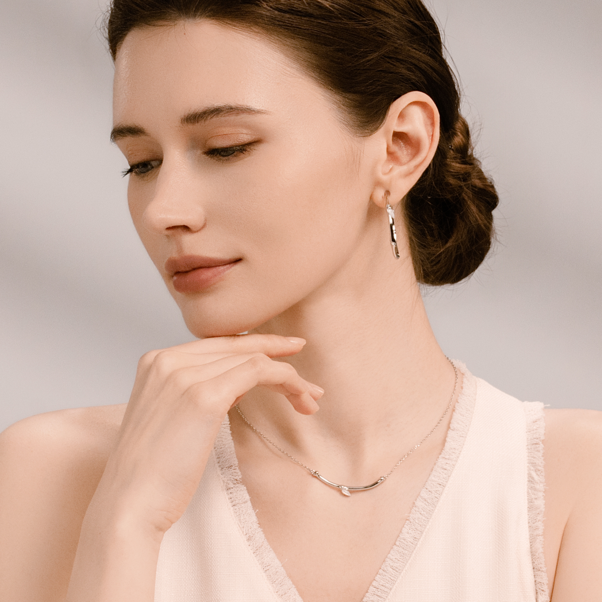 Bamboo Breeze Pendant Necklace