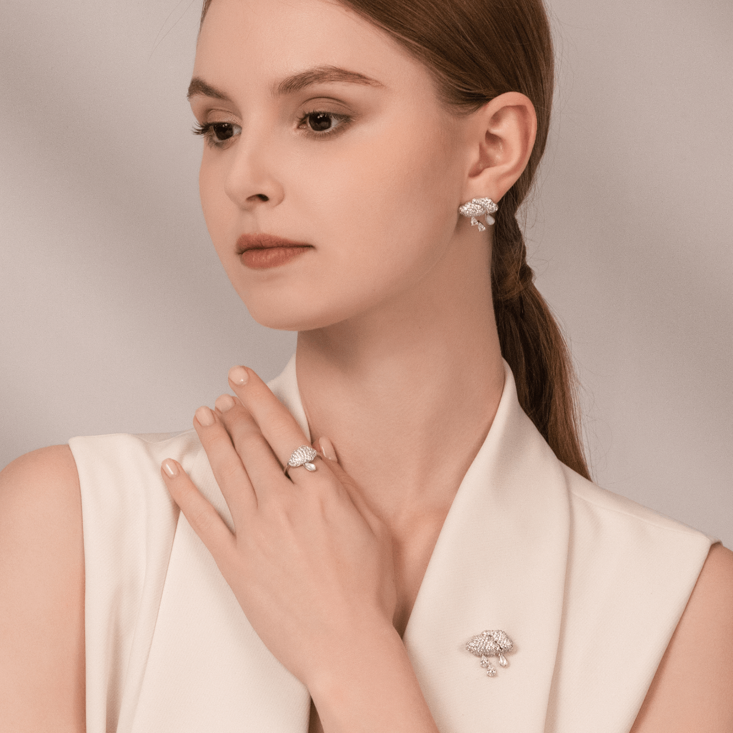 Spring Rain Stud Earrings