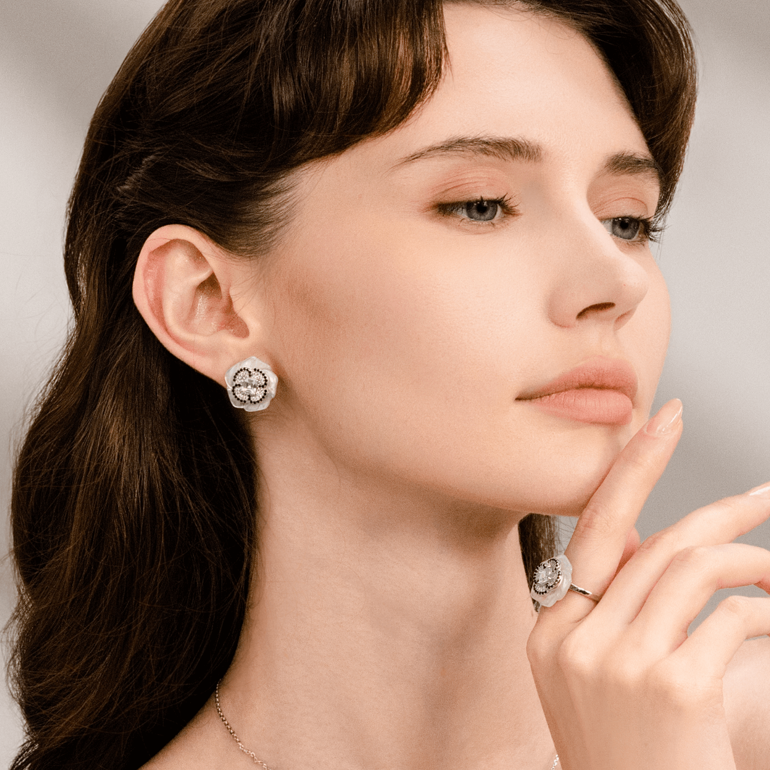 Camellia Stud Earrings