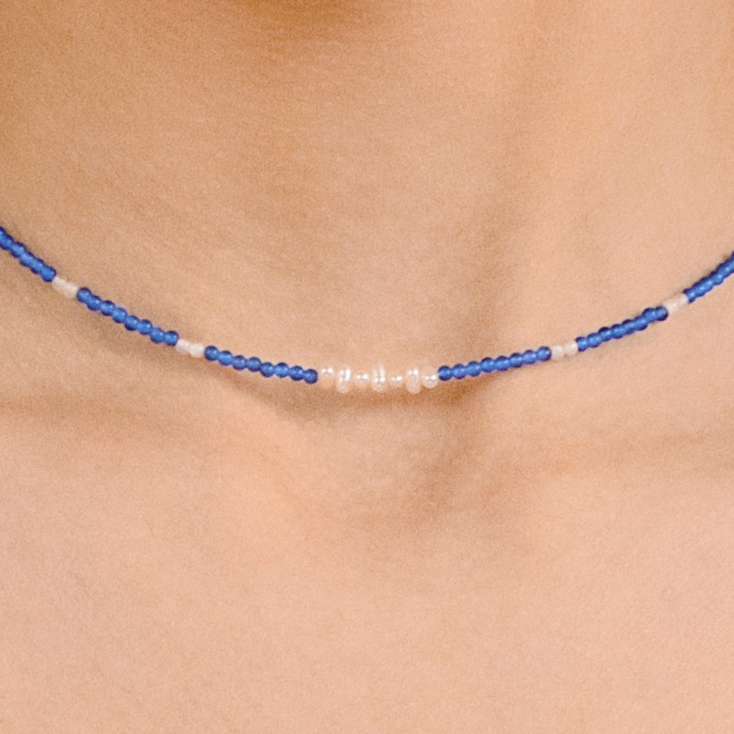 Azure Mists Beaded Necklace